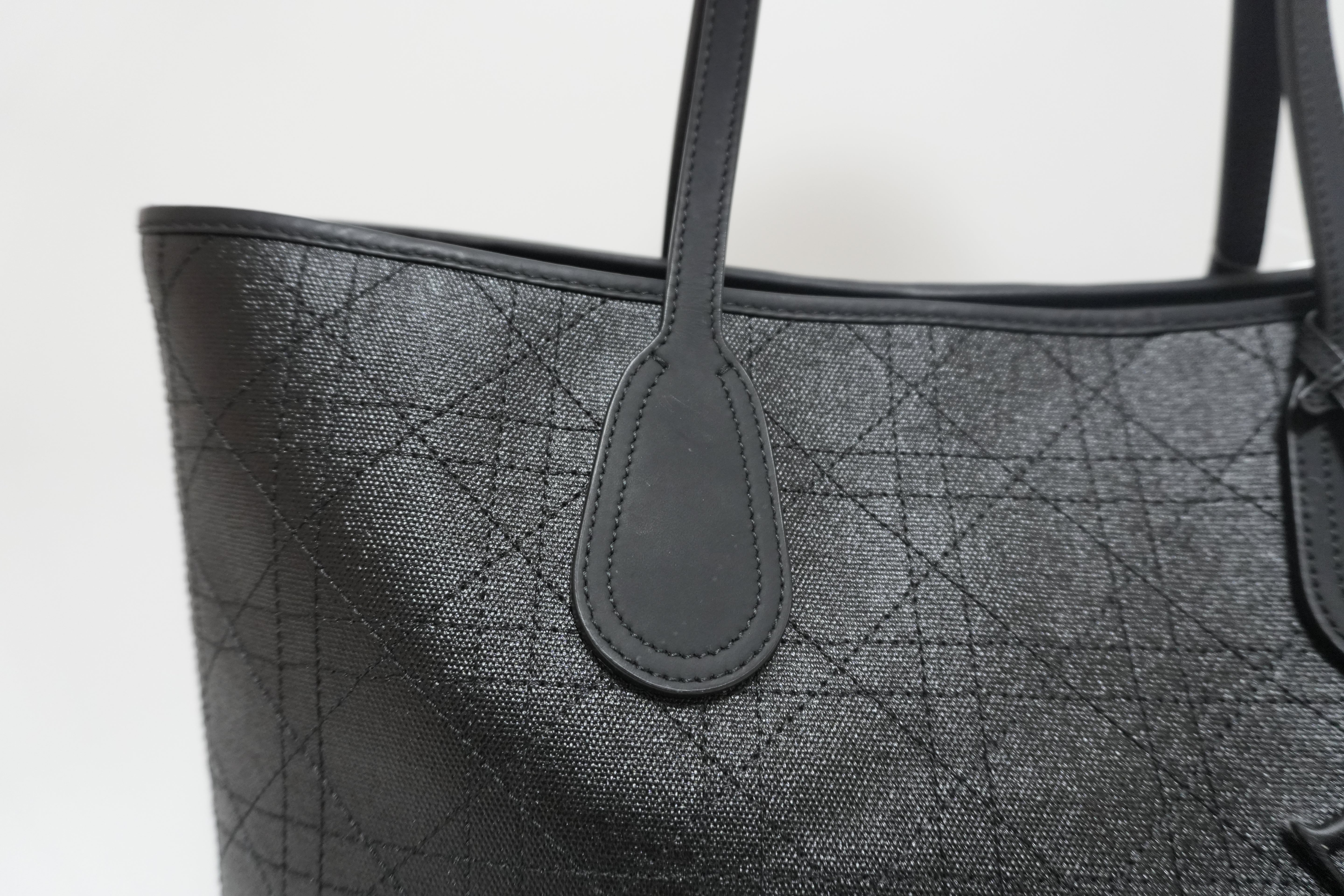 レディディオール レザー ロザート パナレア トートバッグ ブラック 中古