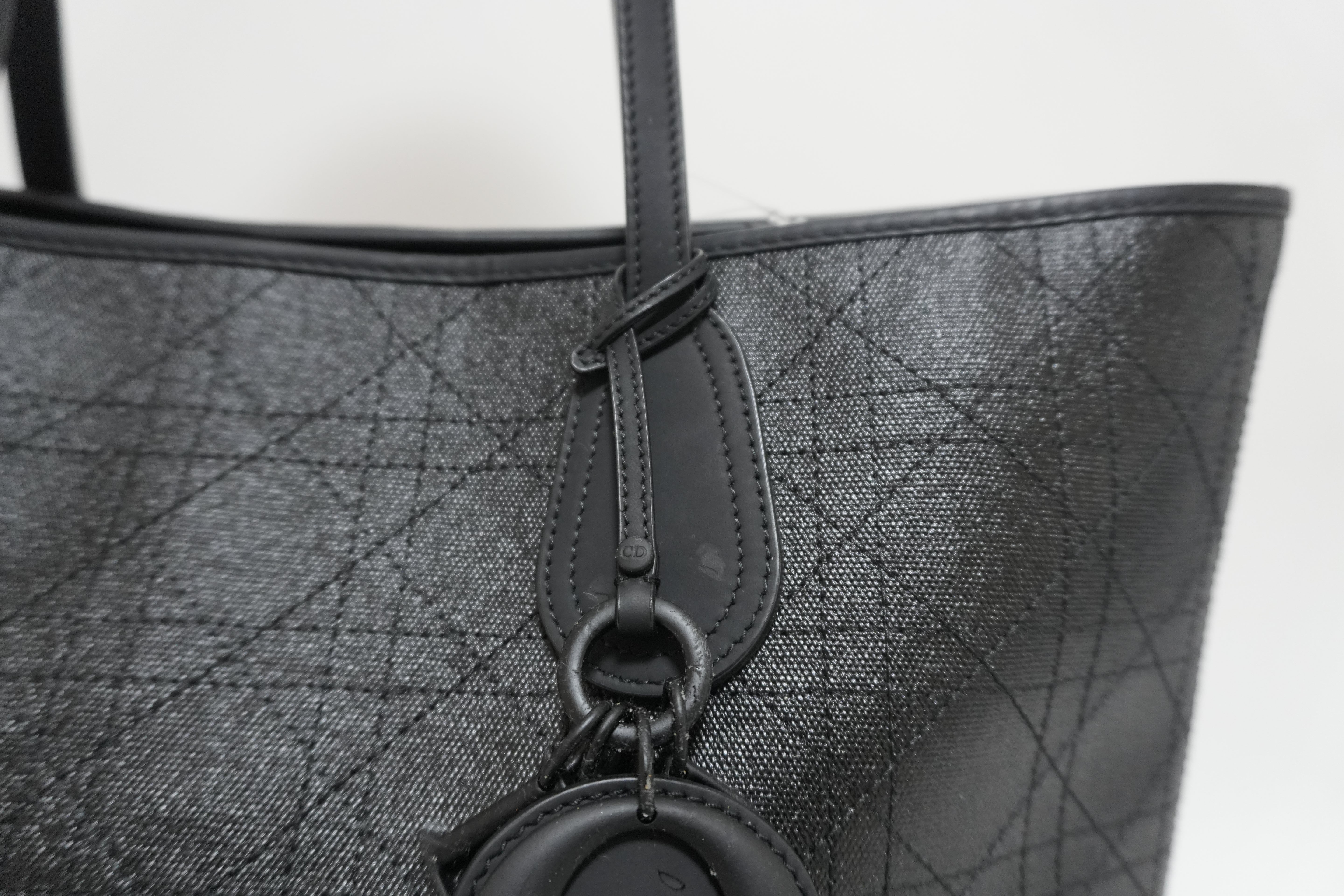 レディディオール レザー ロザート パナレア トートバッグ ブラック 中古