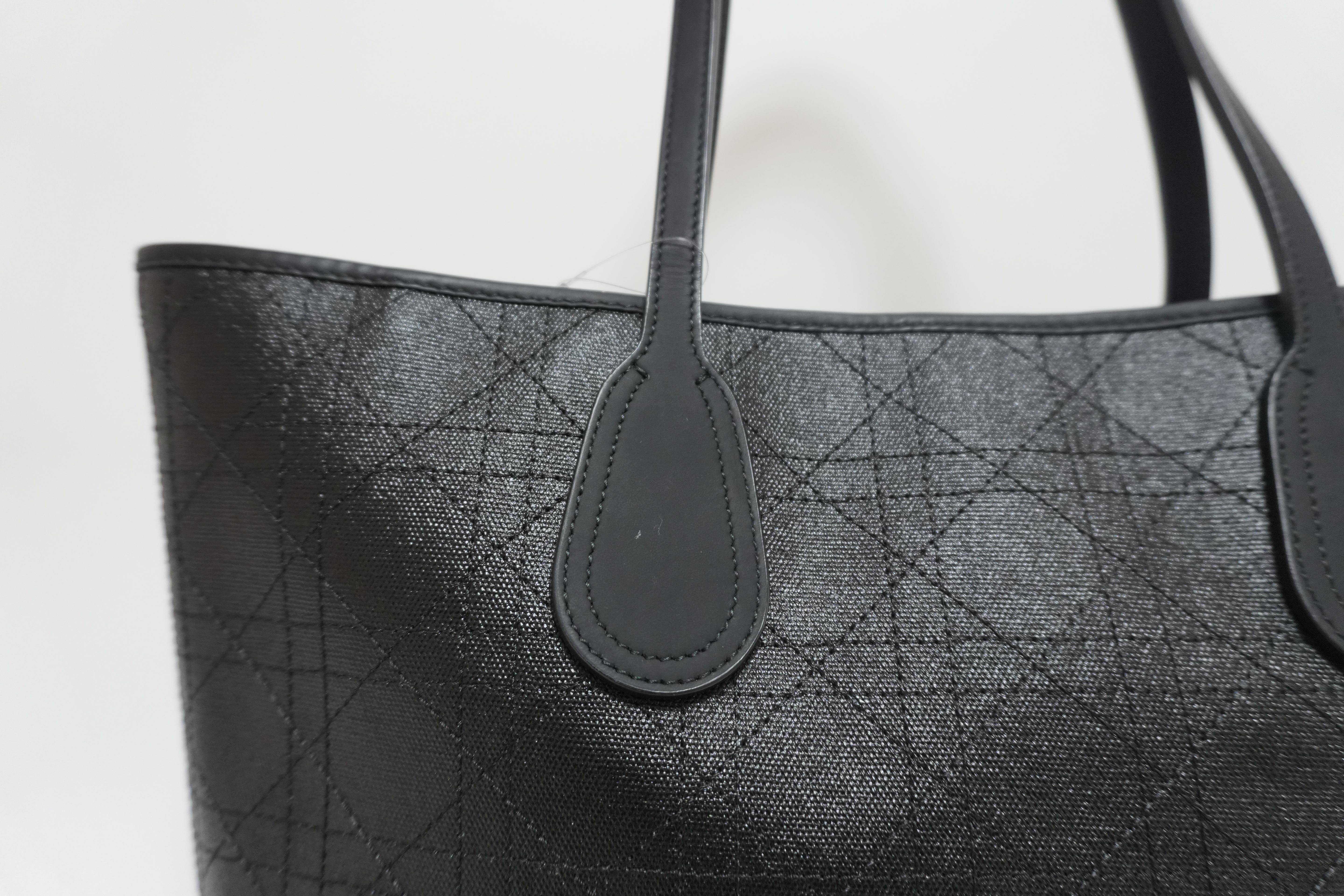 レディディオール レザー ロザート パナレア トートバッグ ブラック 中古