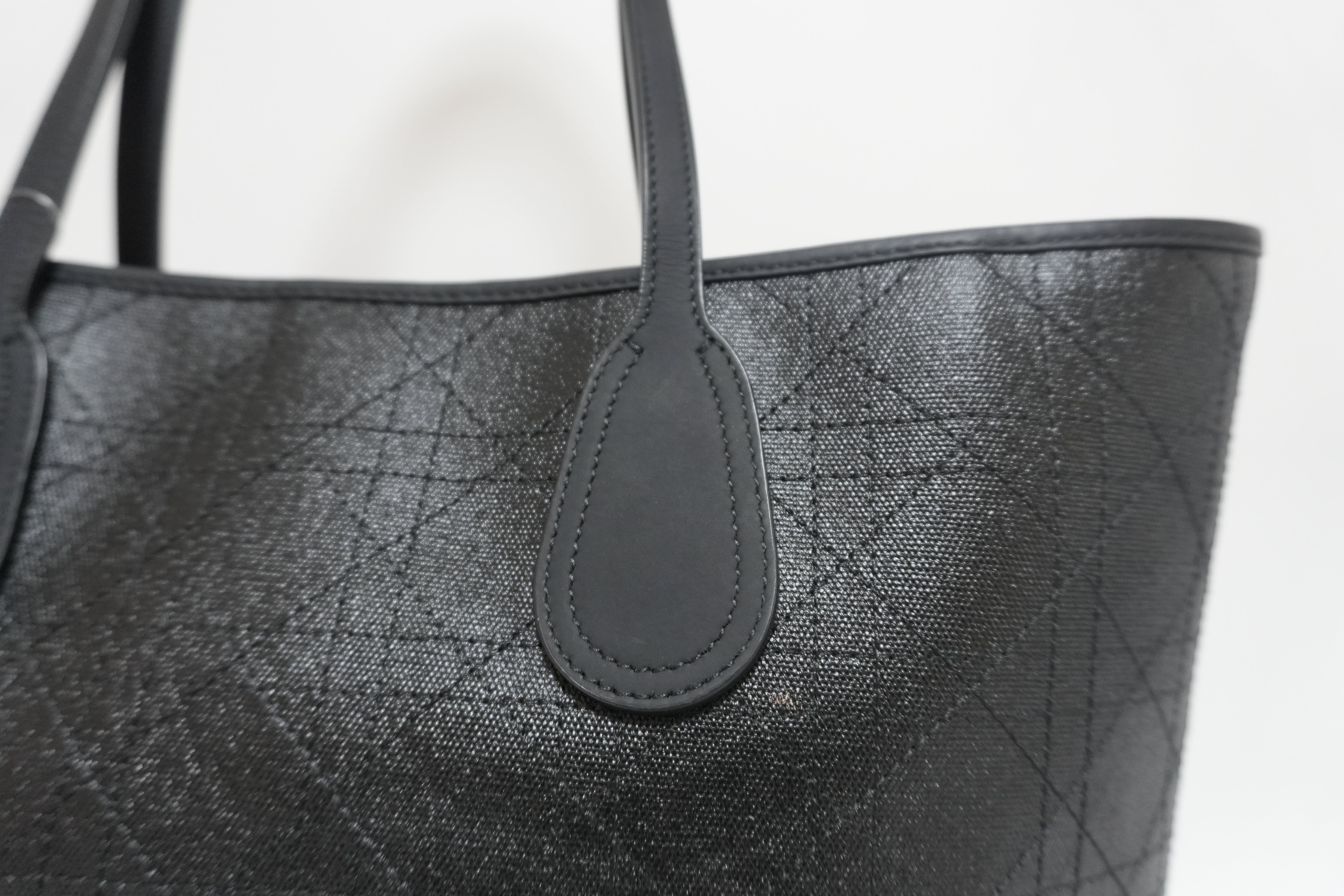 レディディオール レザー ロザート パナレア トートバッグ ブラック 中古