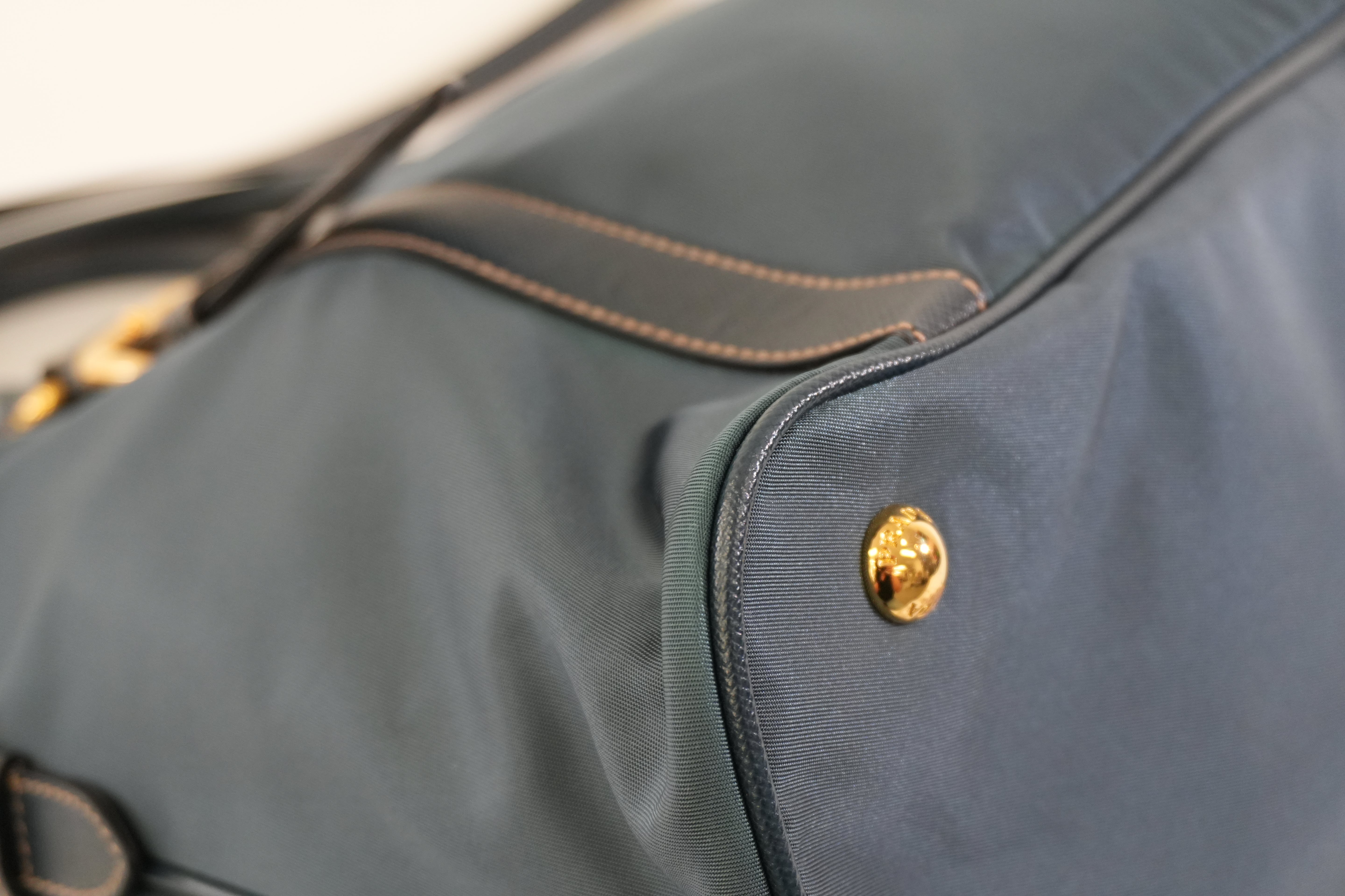 Pre-owned Prada Nylon Two Way Shoulder Bag Blue