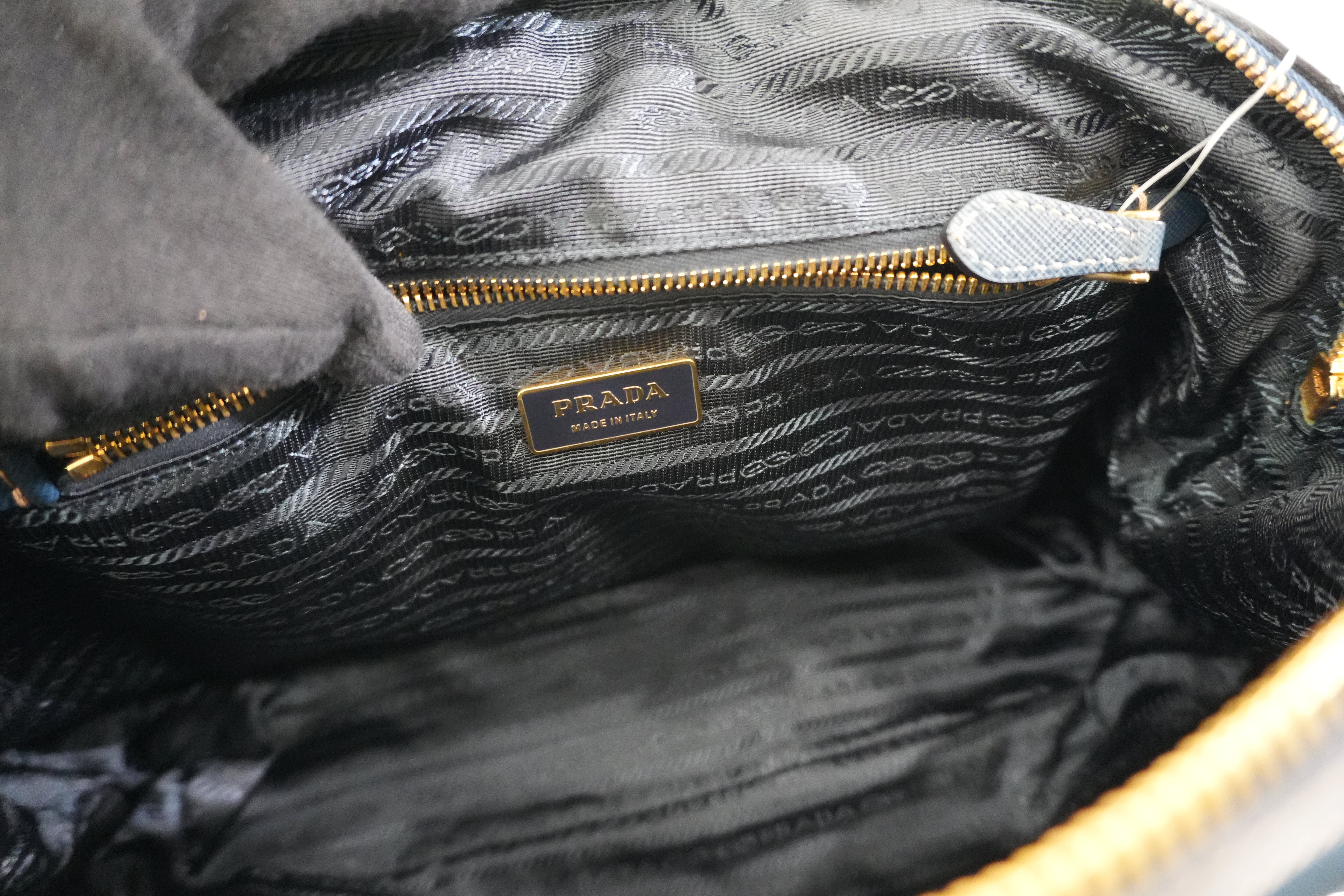 Pre-owned Prada Nylon Two Way Shoulder Bag Blue