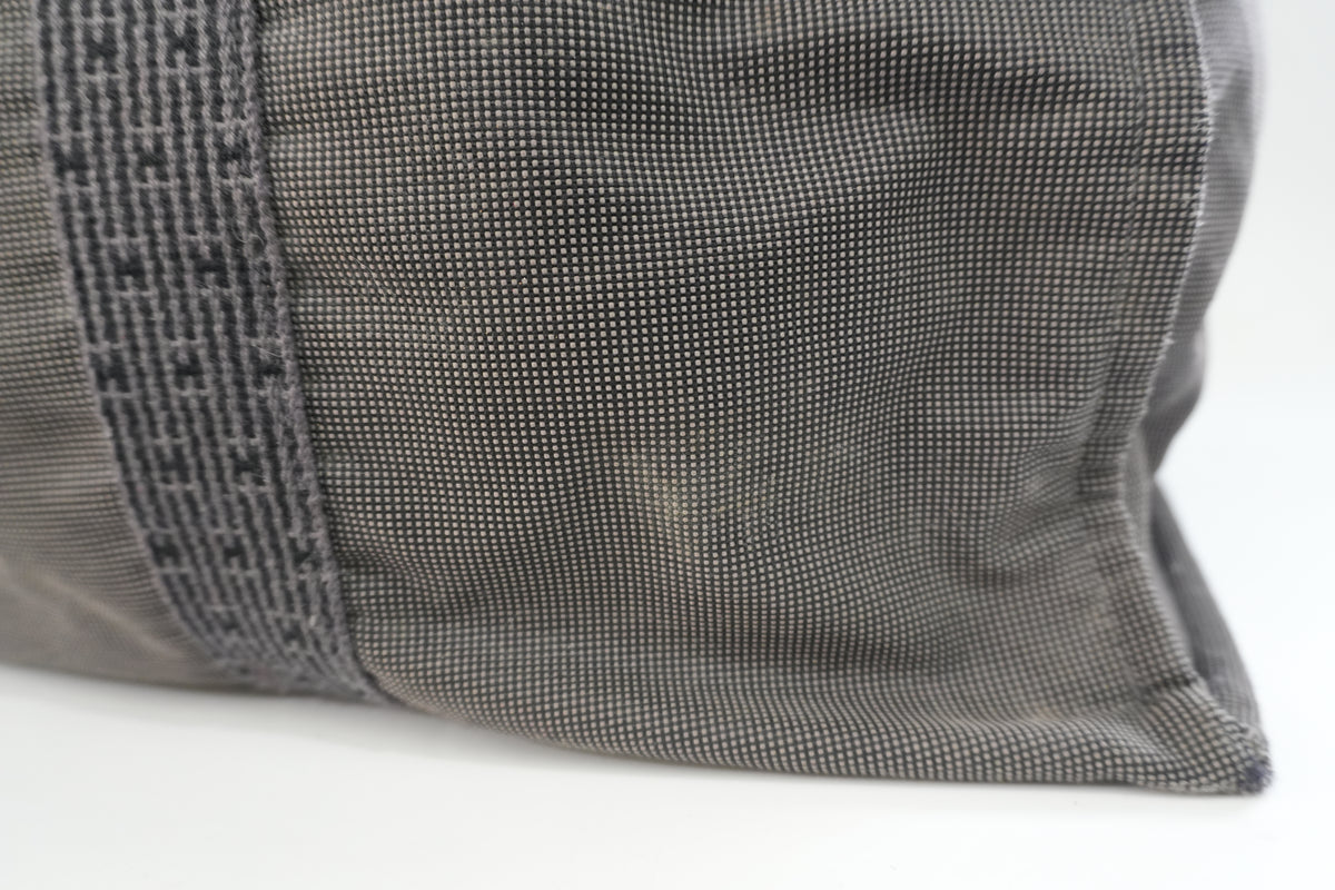 Pre-Owned Hermes Herline TGM Tote Bag Gray