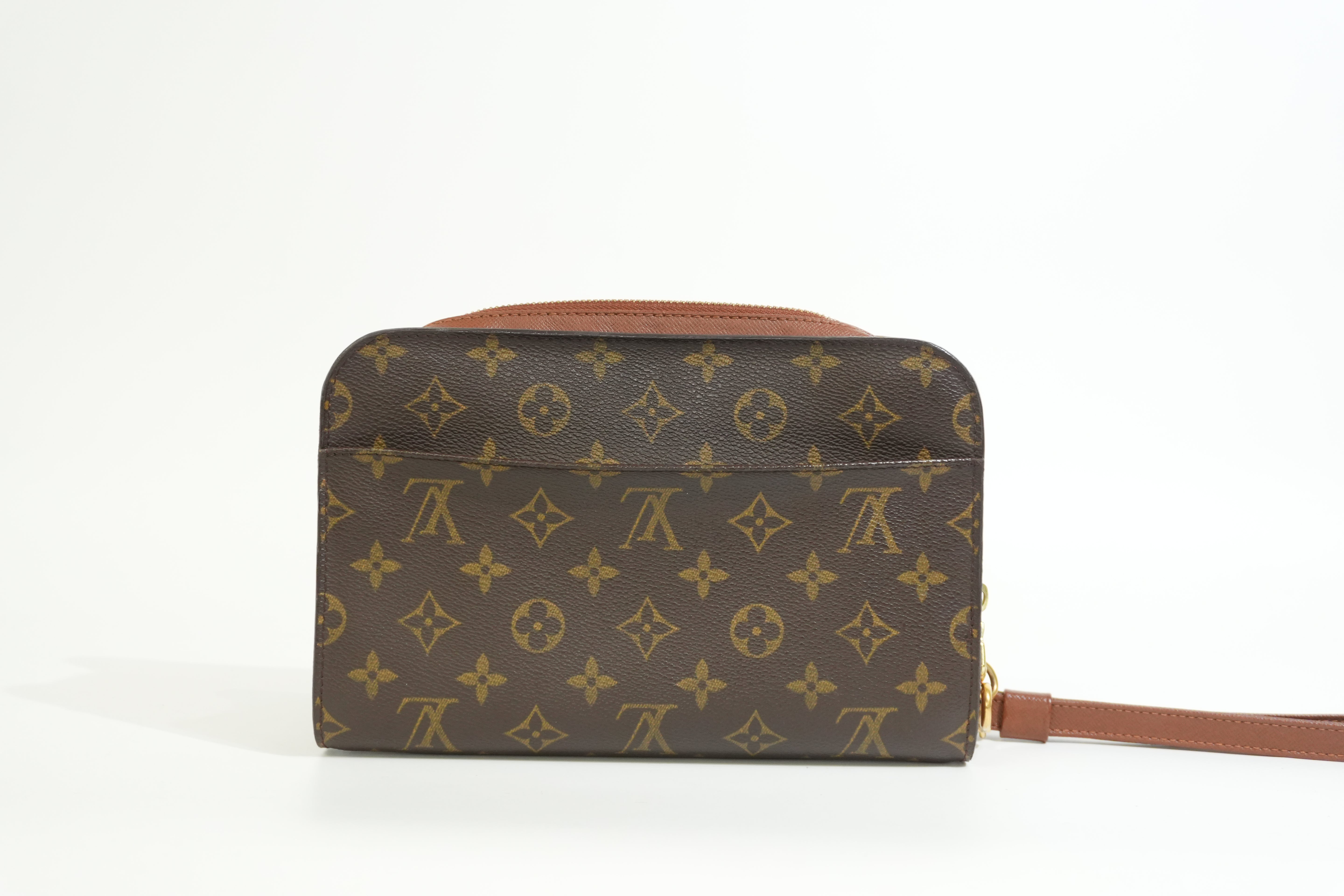 Pre-owned Louis Vuitton Monogram Orsay Wrist Clutch Bag