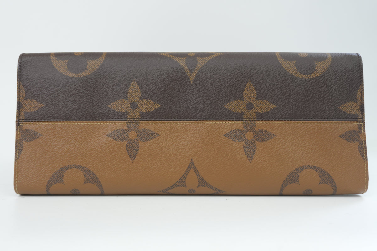 Pre-Owned Louis Vuitton Reverse Monogram On The Go Gm Tote Bag
