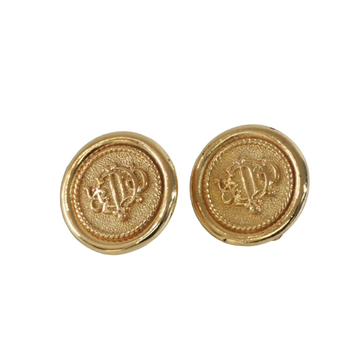 Pre-owned Dior Clip on Earrings Gold tone