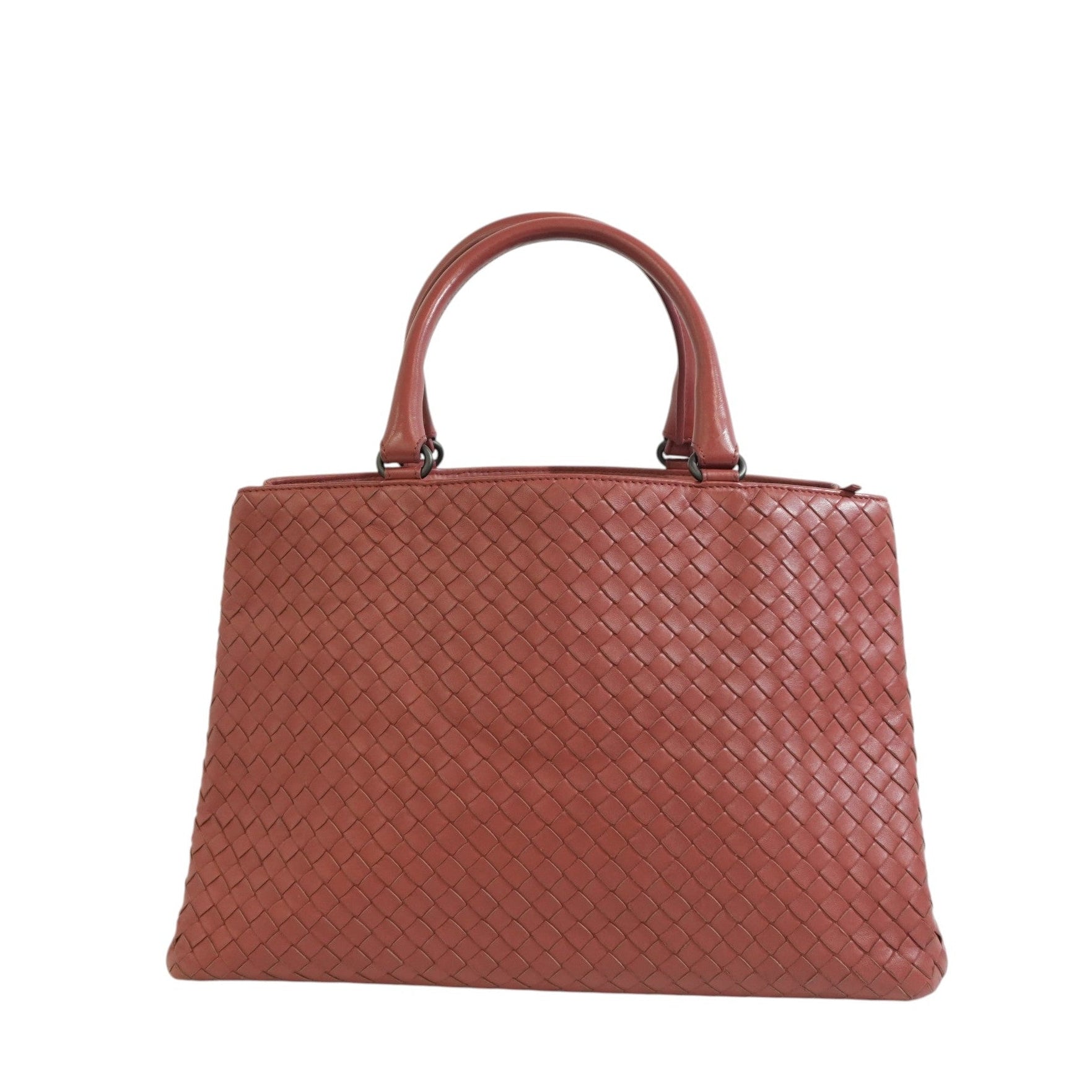 Pre-owned Bottega Intreciatto Shoulder Bag Pink