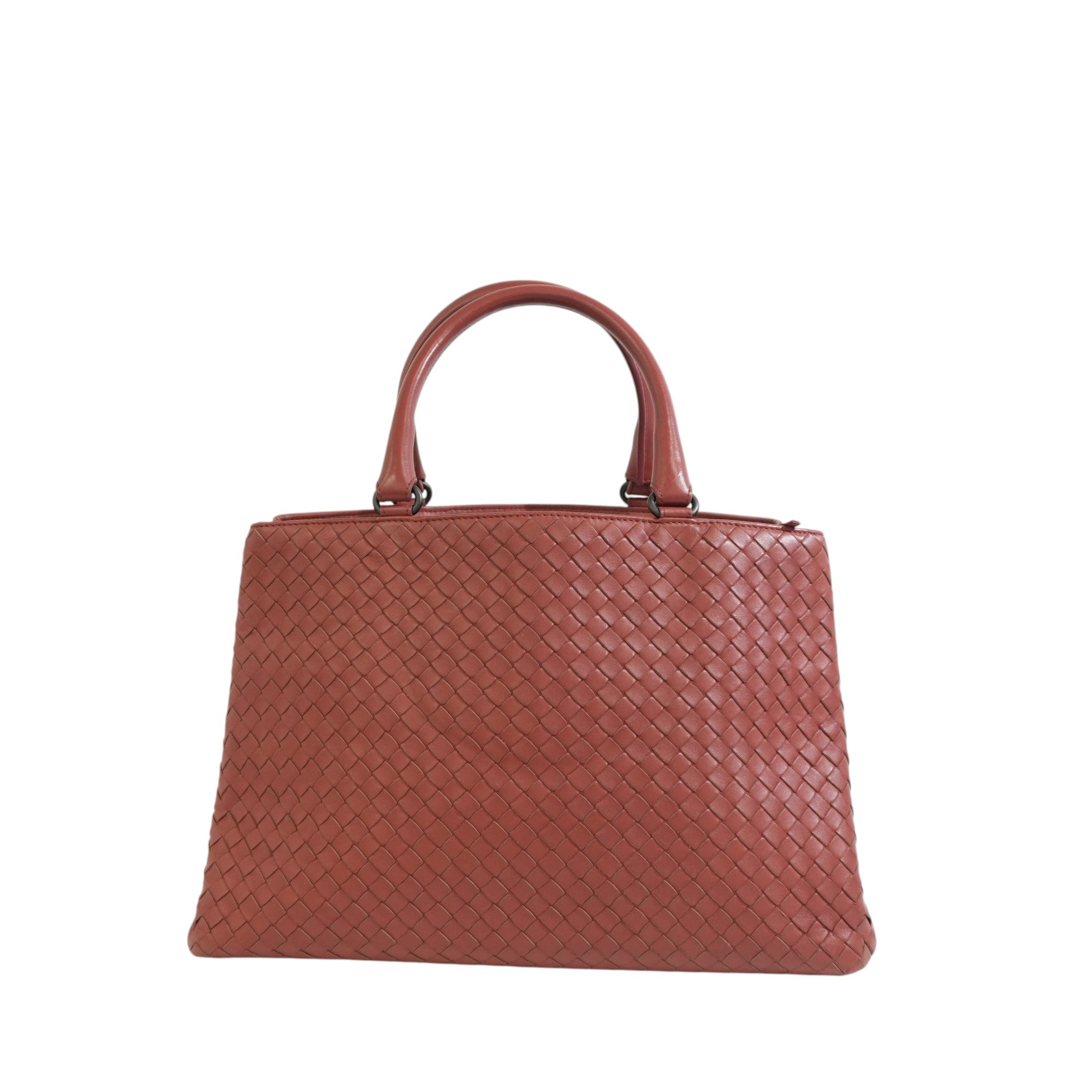 Pre-owned Bottega Intreciatto Shoulder Bag Pink