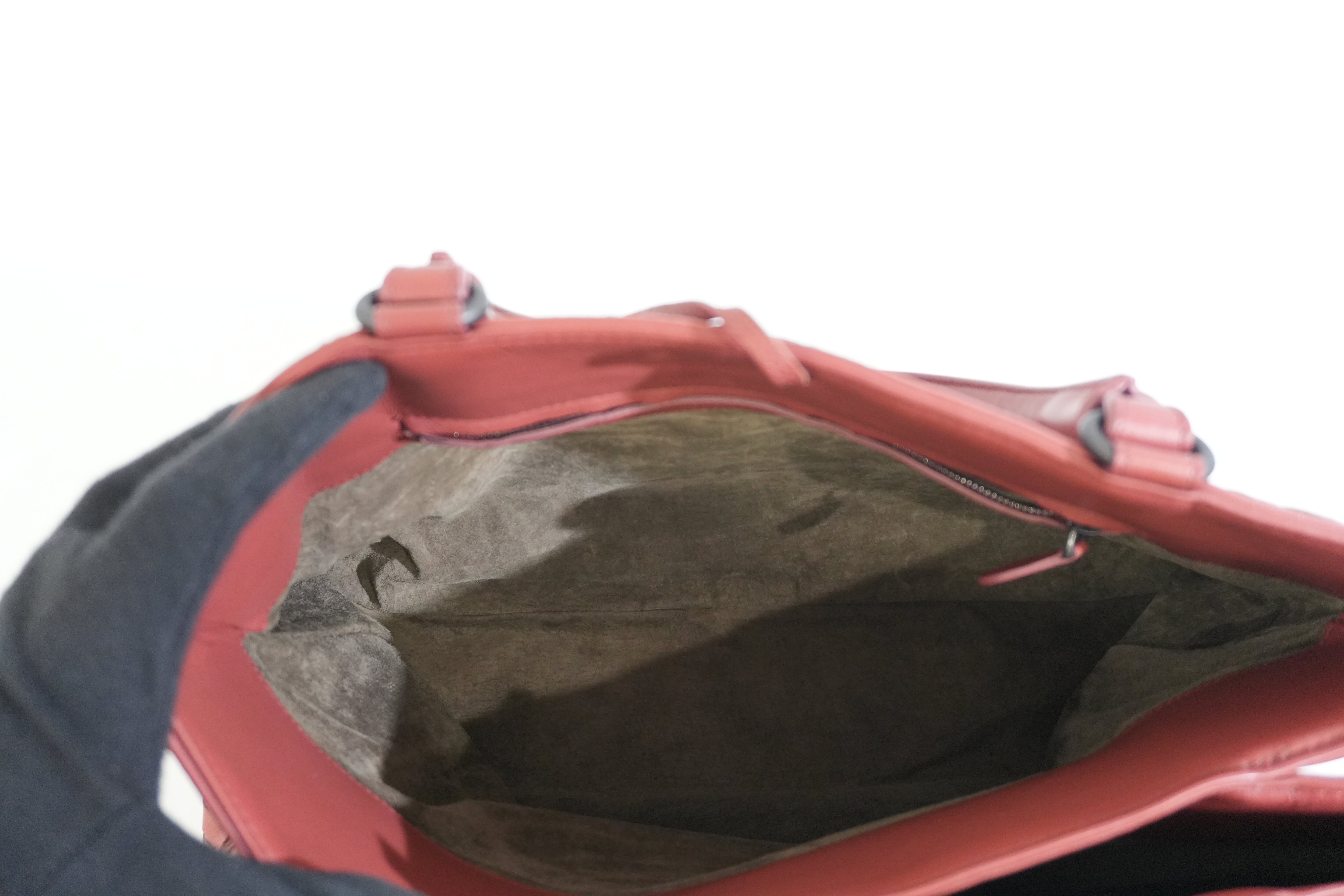 Pre-owned Bottega Intreciatto Shoulder Bag Pink