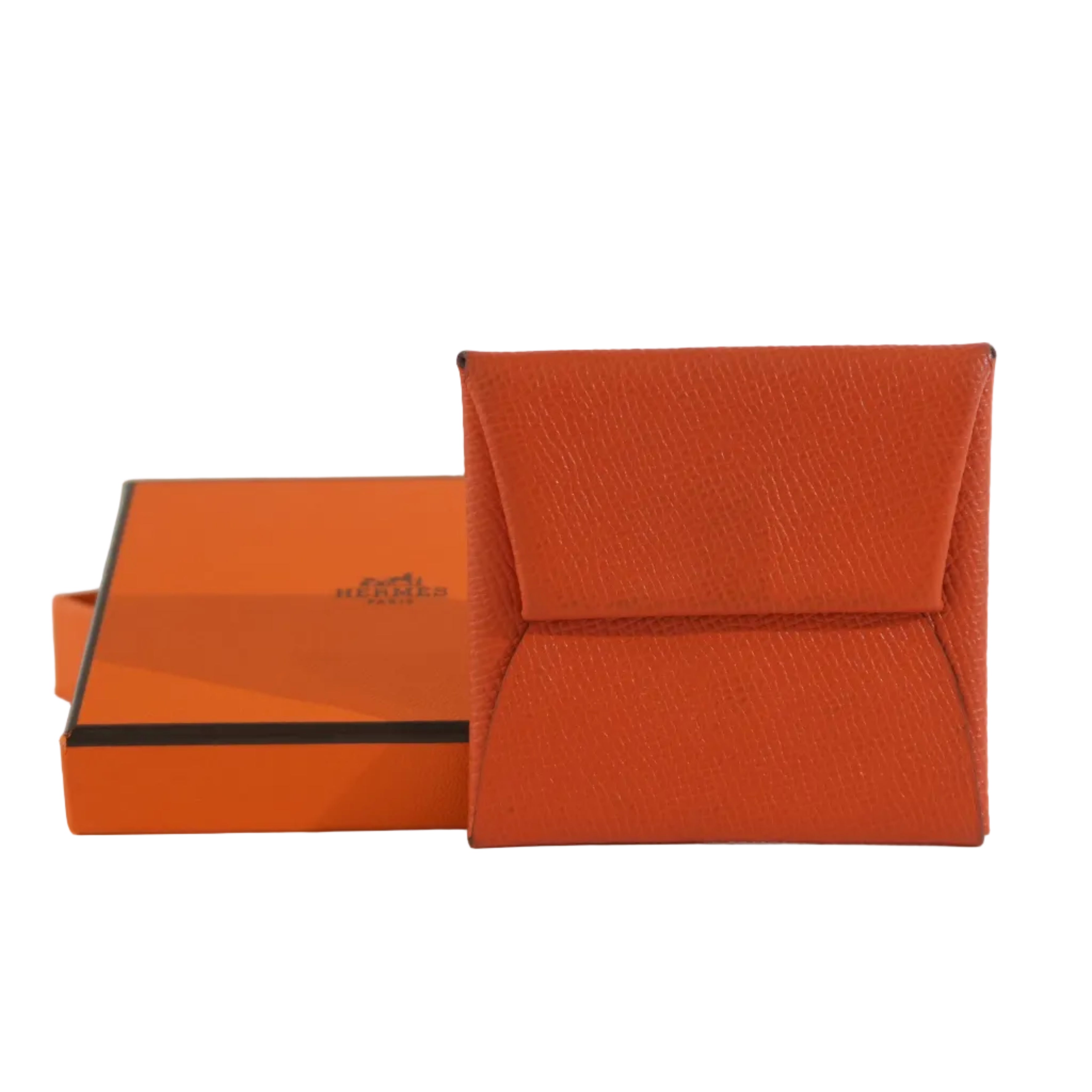 Pre-owned Hermes Money Clip Orange