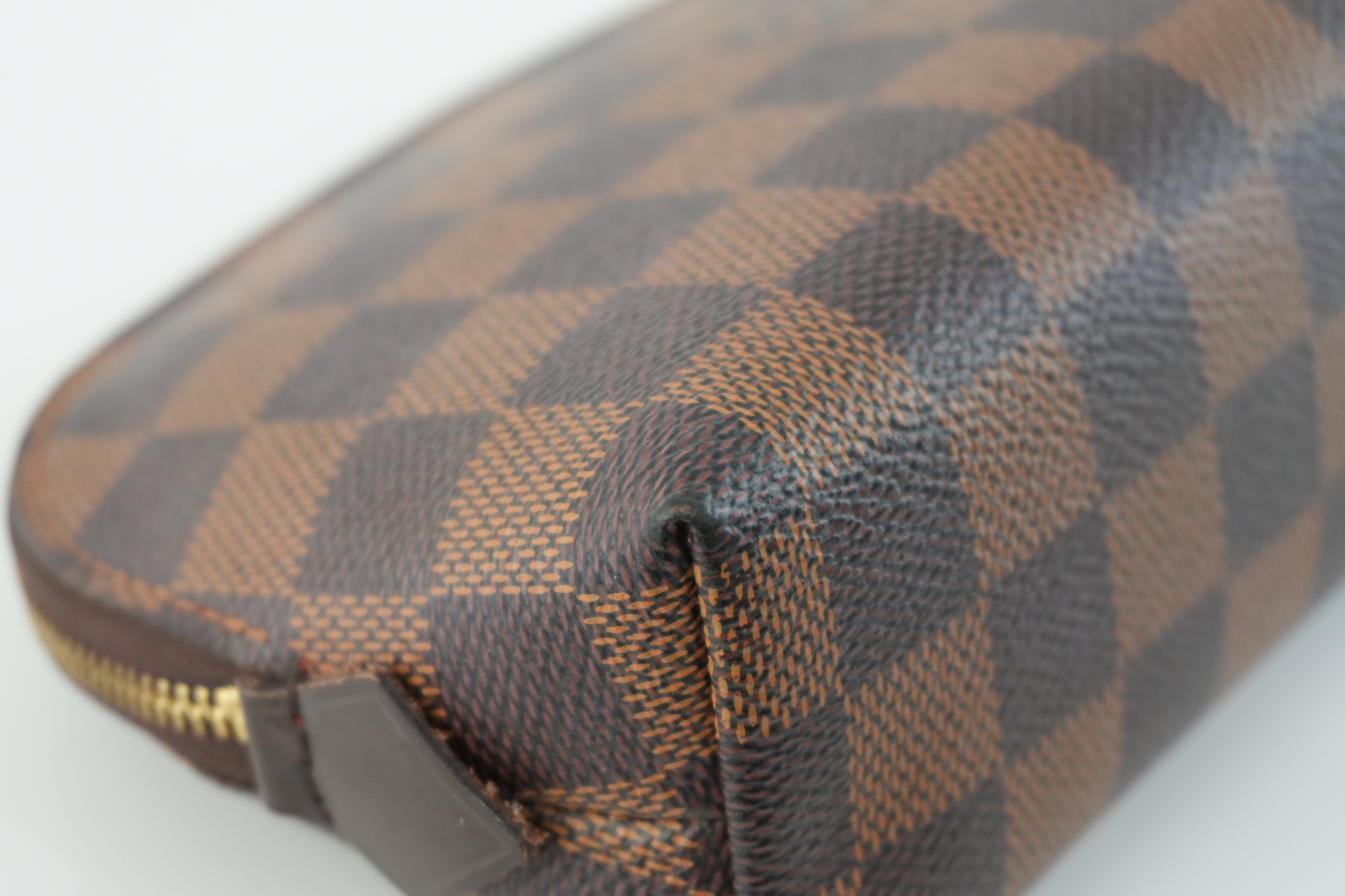 Louis Vuitton Damier Ebene Cosmetic Pouch Used