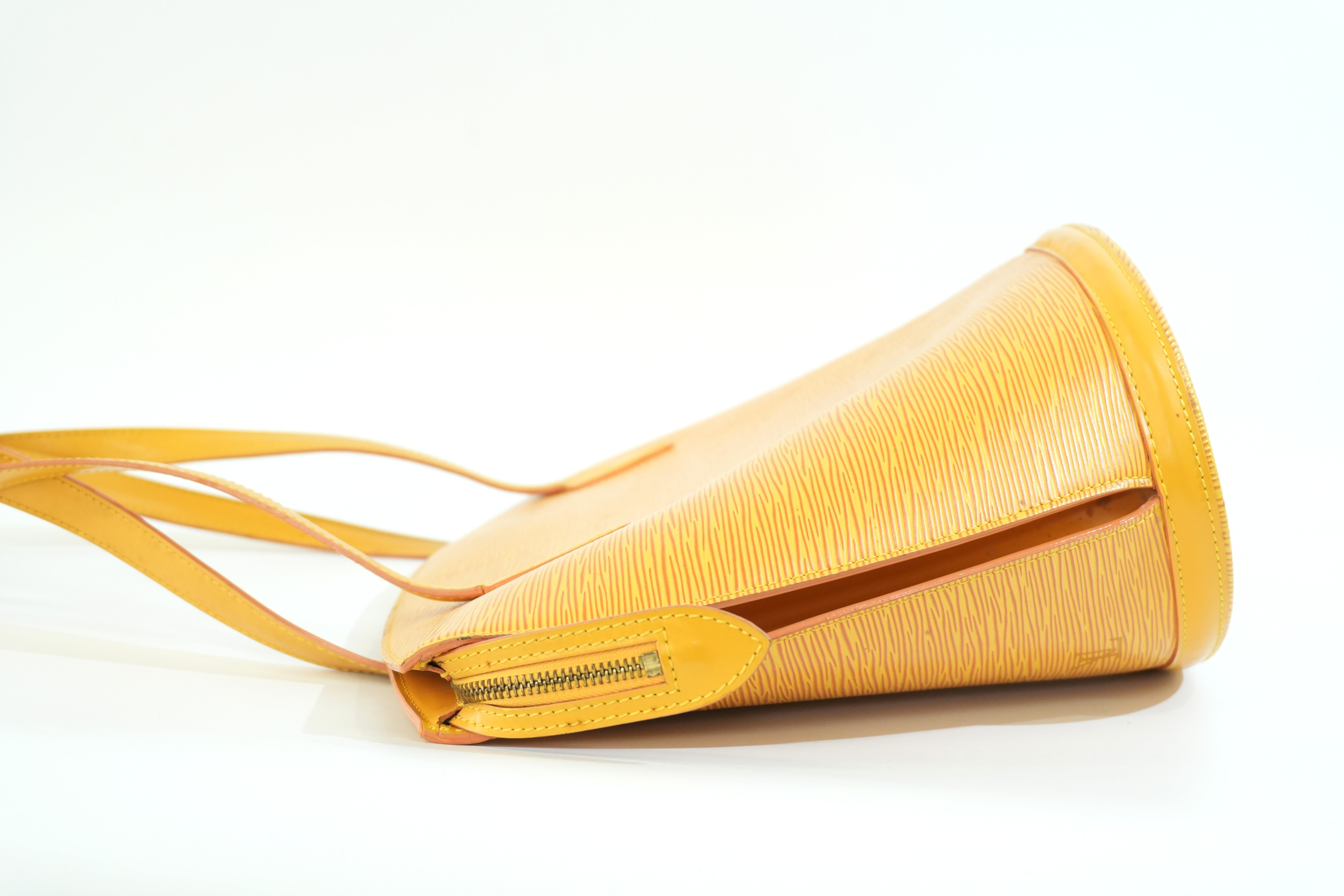 Pre-owned Louis Vuitton Epi Saint Jacque Gm Tote Bag Yellow