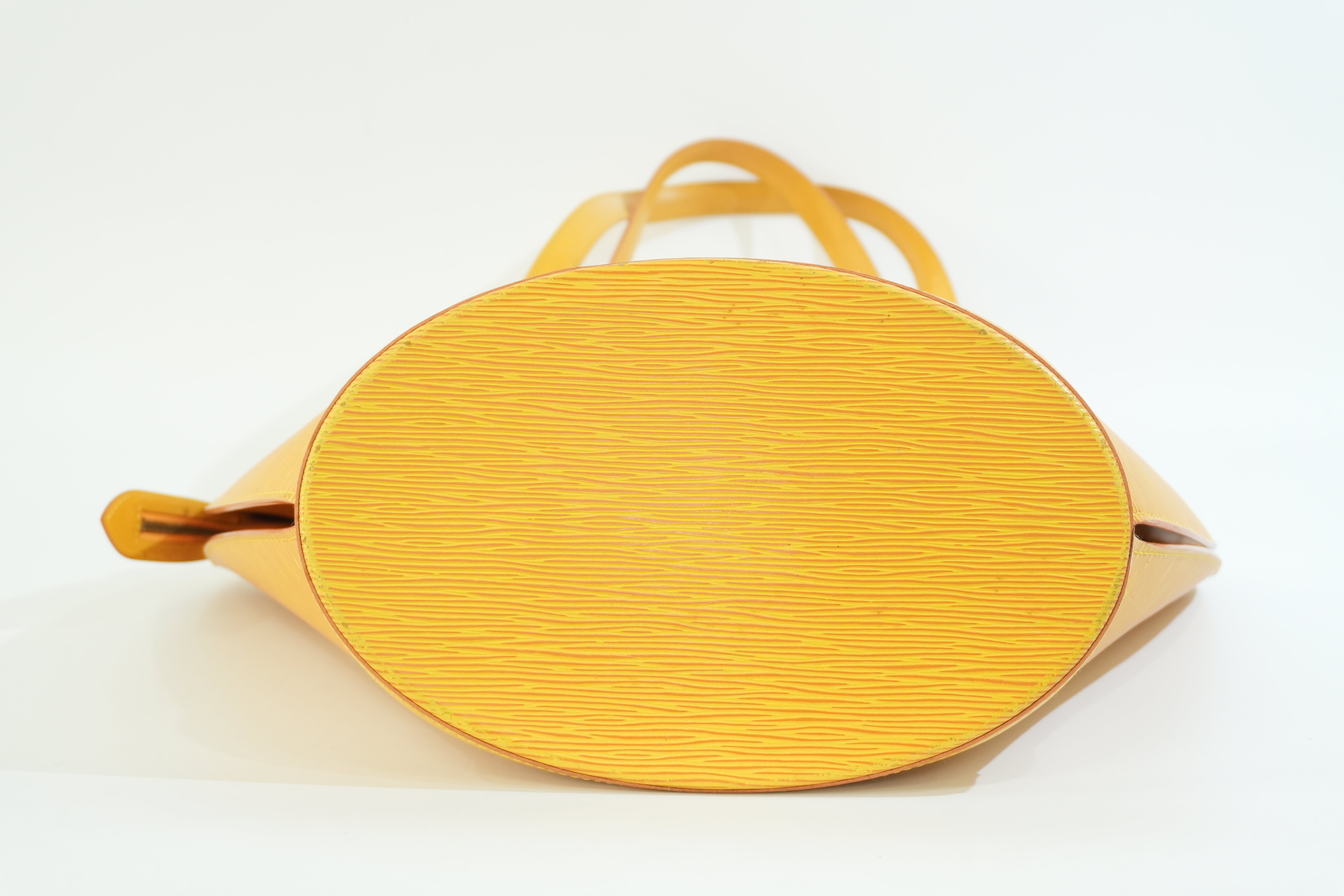 Pre-owned Louis Vuitton Epi Saint Jacque Gm Tote Bag Yellow