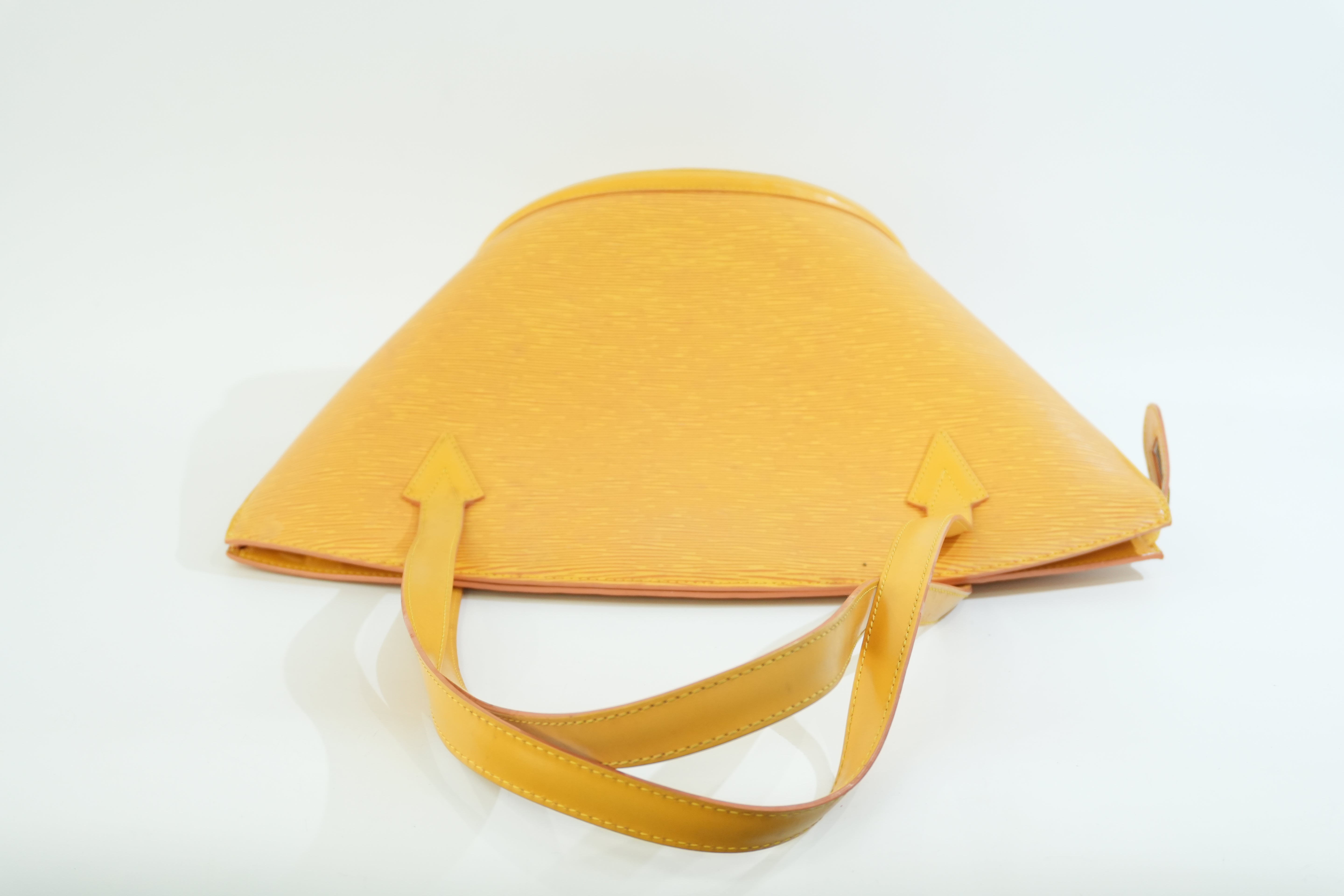 Pre-owned Louis Vuitton Epi Saint Jacque Gm Tote Bag Yellow