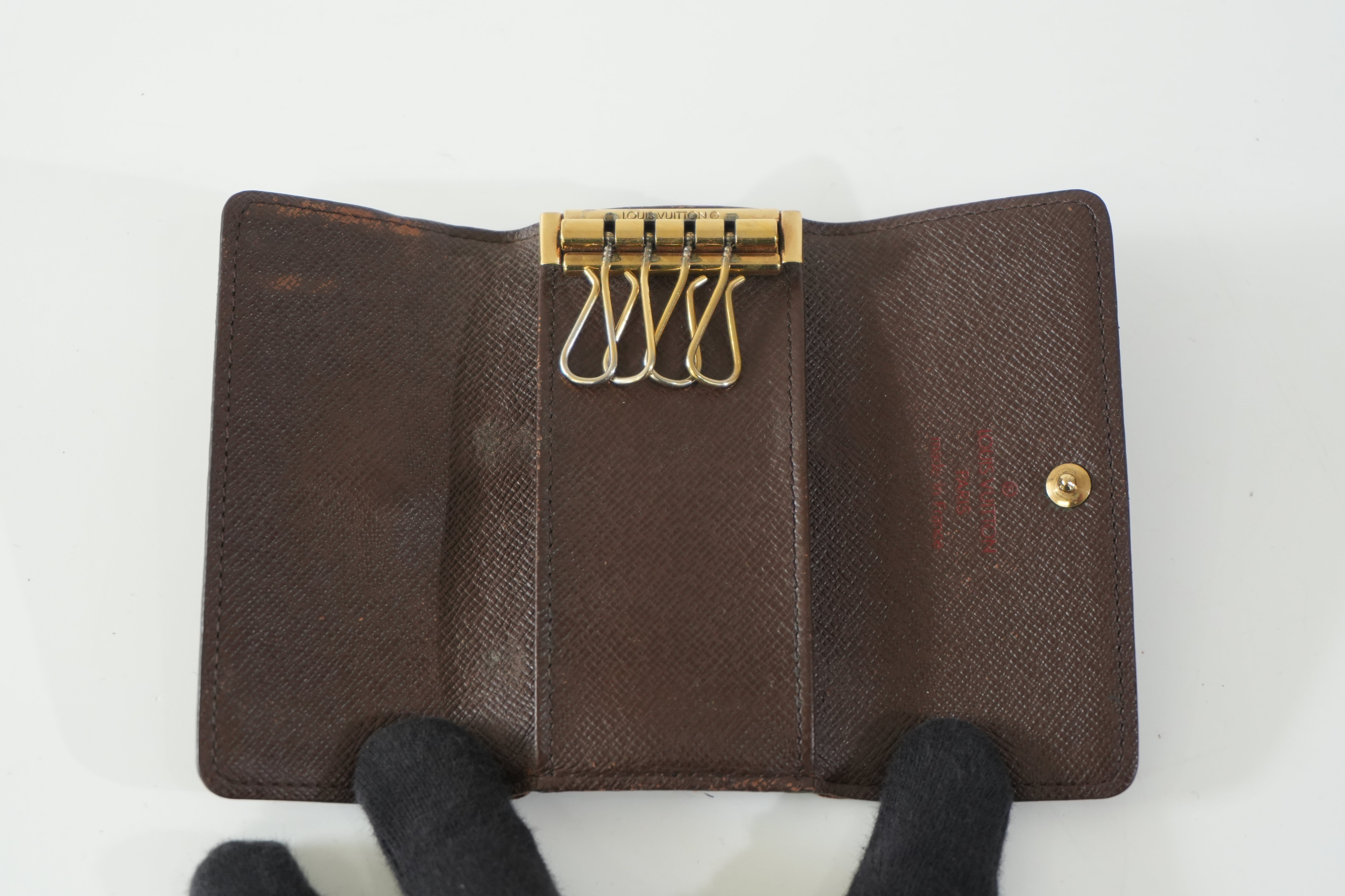 Pre-owned Louis Vuitton Damier Ebene Bundle (Multicles 4 and Cigarette/Lipstick Case)