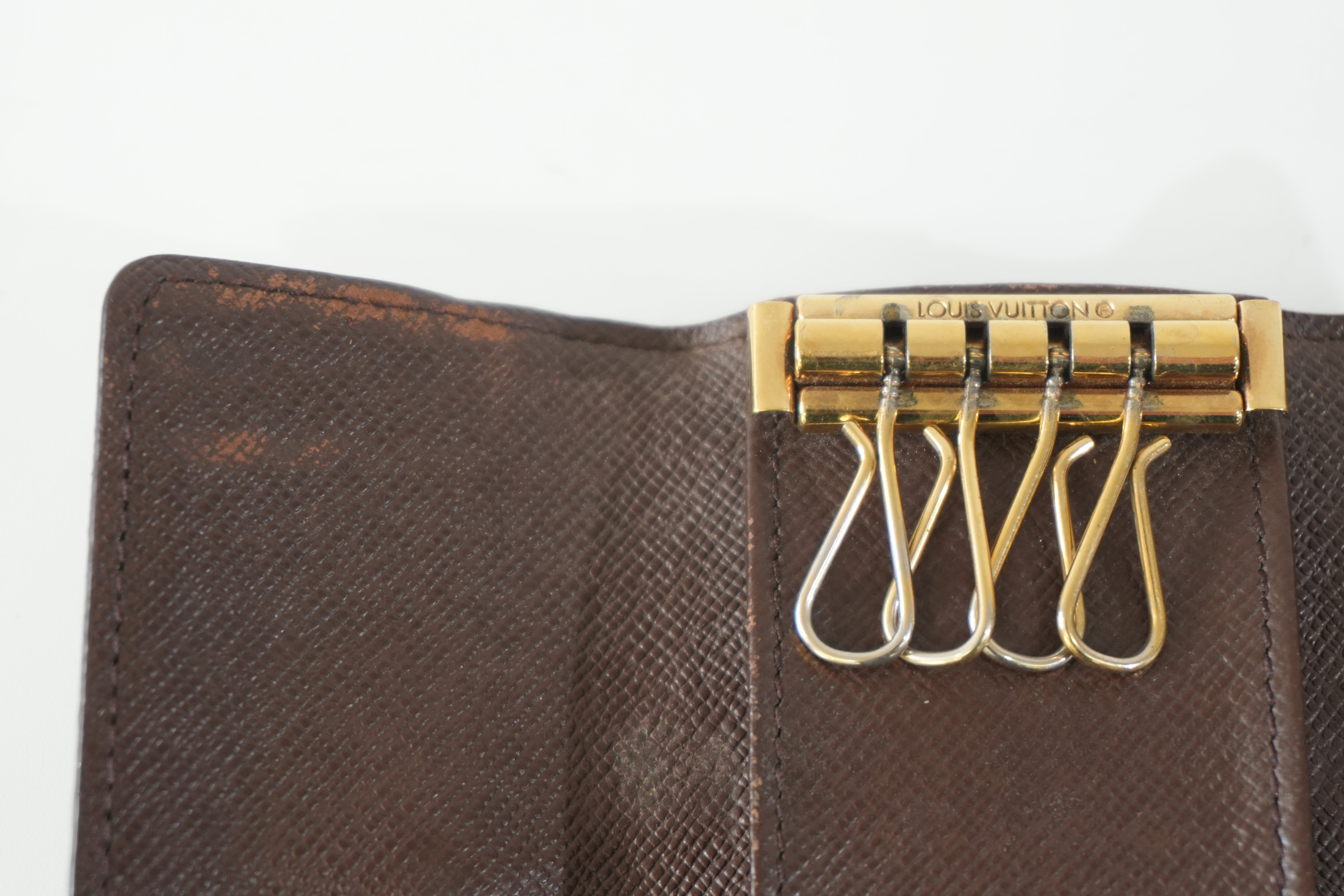 Pre-owned Louis Vuitton Damier Ebene Bundle (Multicles 4 and Cigarette/Lipstick Case)