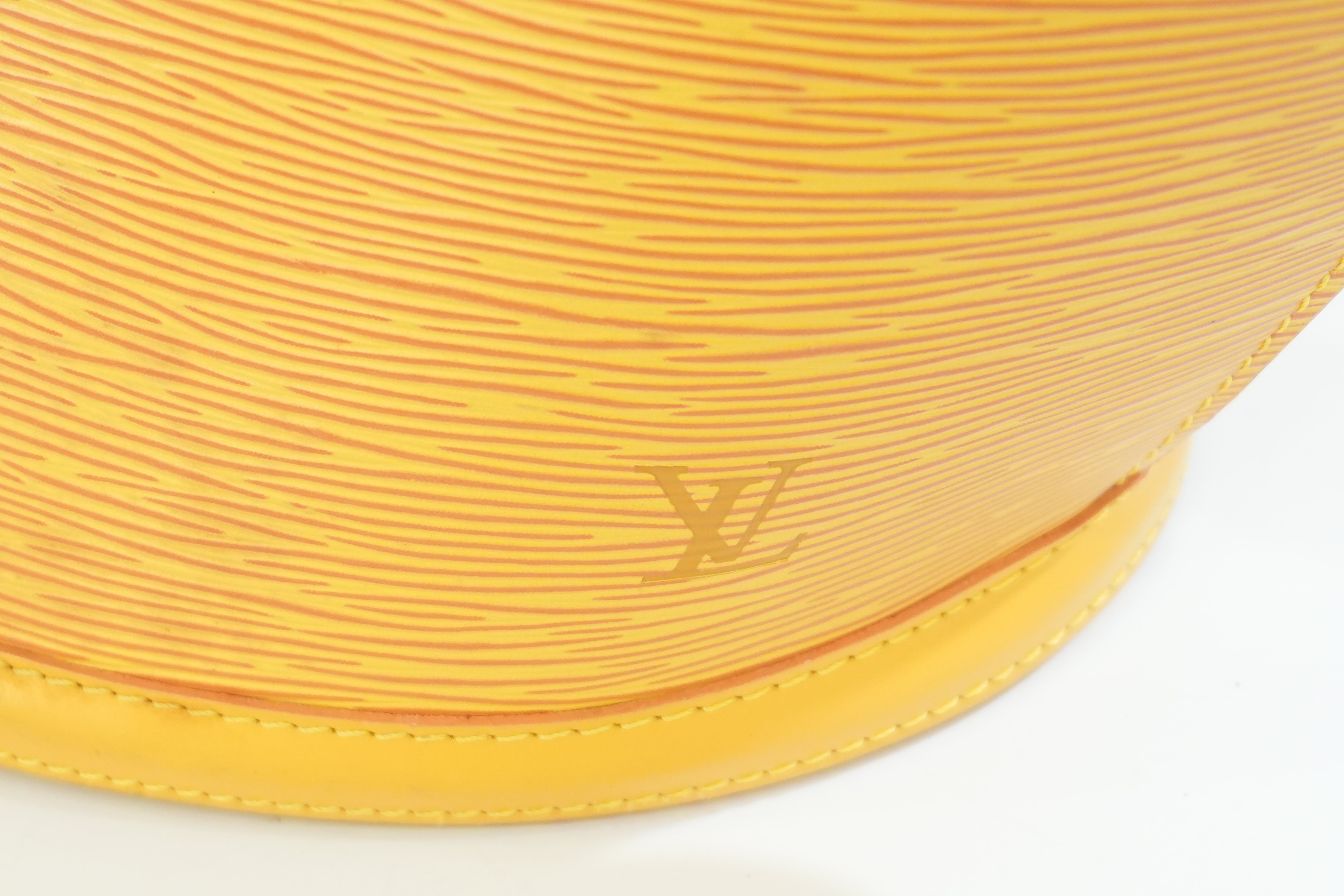 Pre-owned Louis Vuitton Epi Saint Jacque Gm Tote Bag Yellow