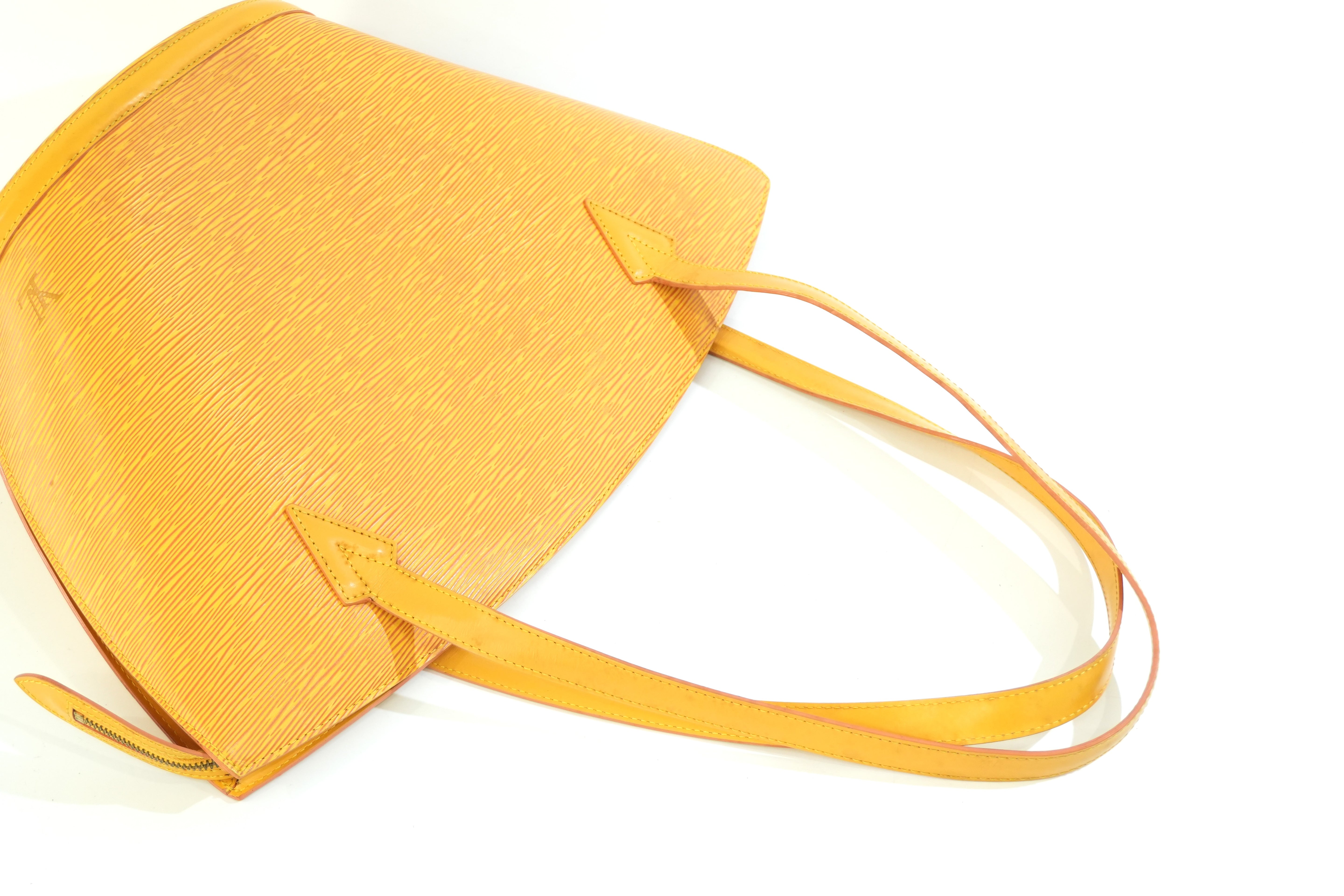 Pre-owned Louis Vuitton Epi Saint Jacque Gm Tote Bag Yellow