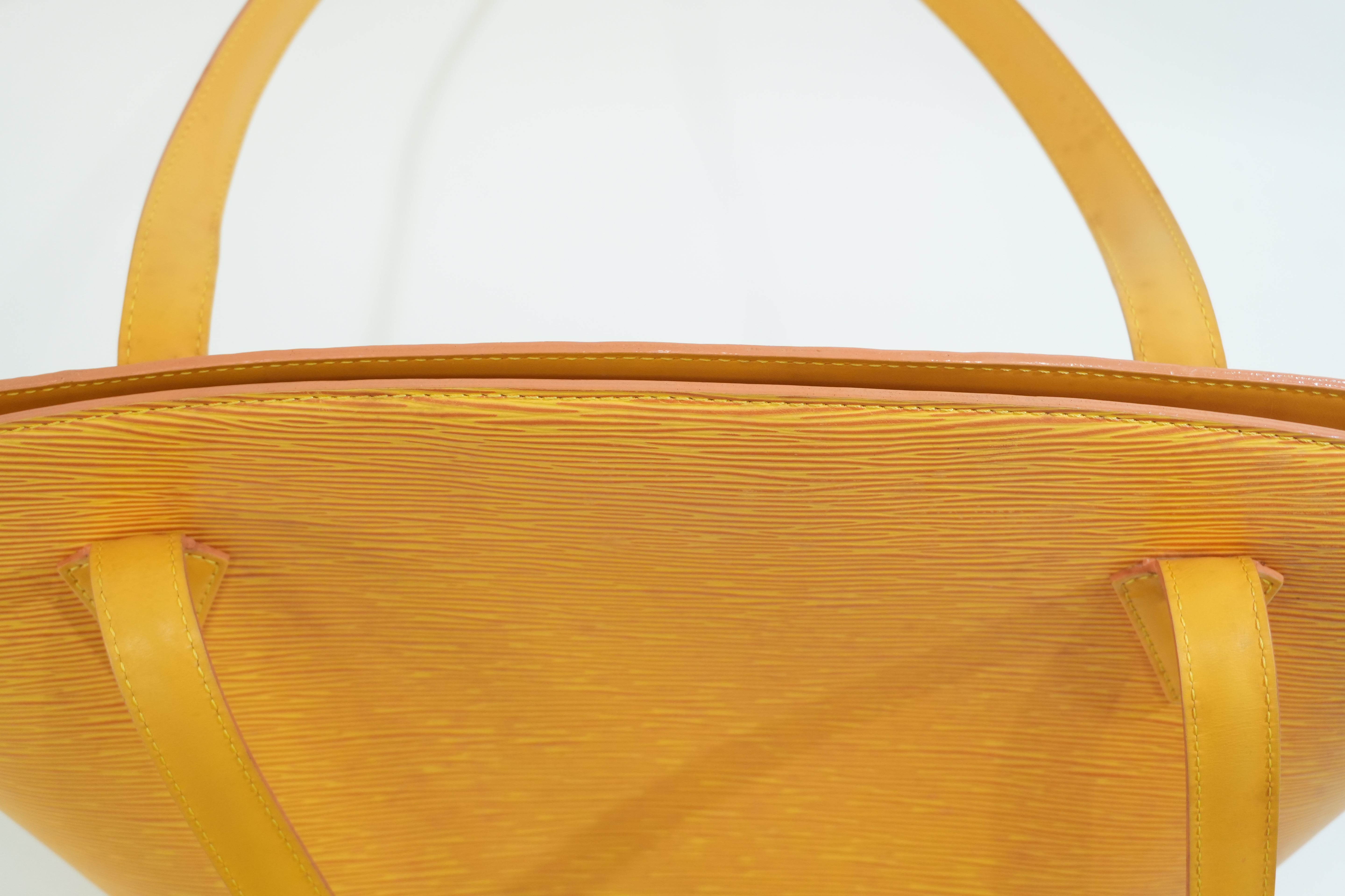 Pre-owned Louis Vuitton Epi Saint Jacque Gm Tote Bag Yellow