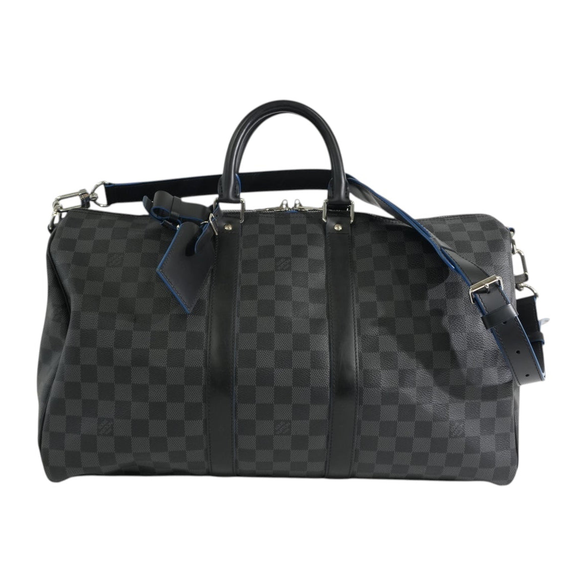 Pre-owned Louis Vuitton Damier Graphite Keepall Bandouliere 45