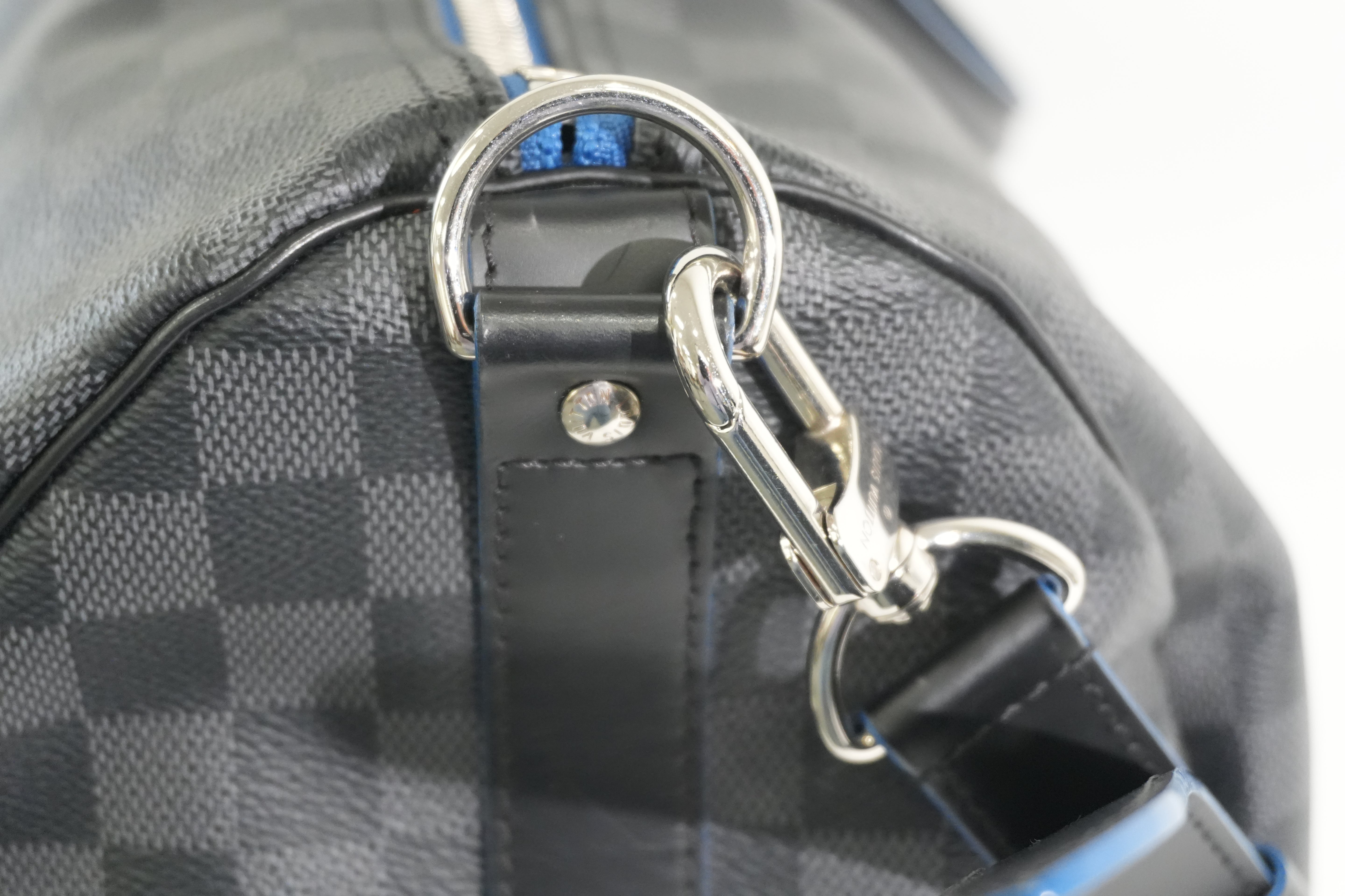 Pre-owned Louis Vuitton Damier Graphite Keepall Bandouliere 45