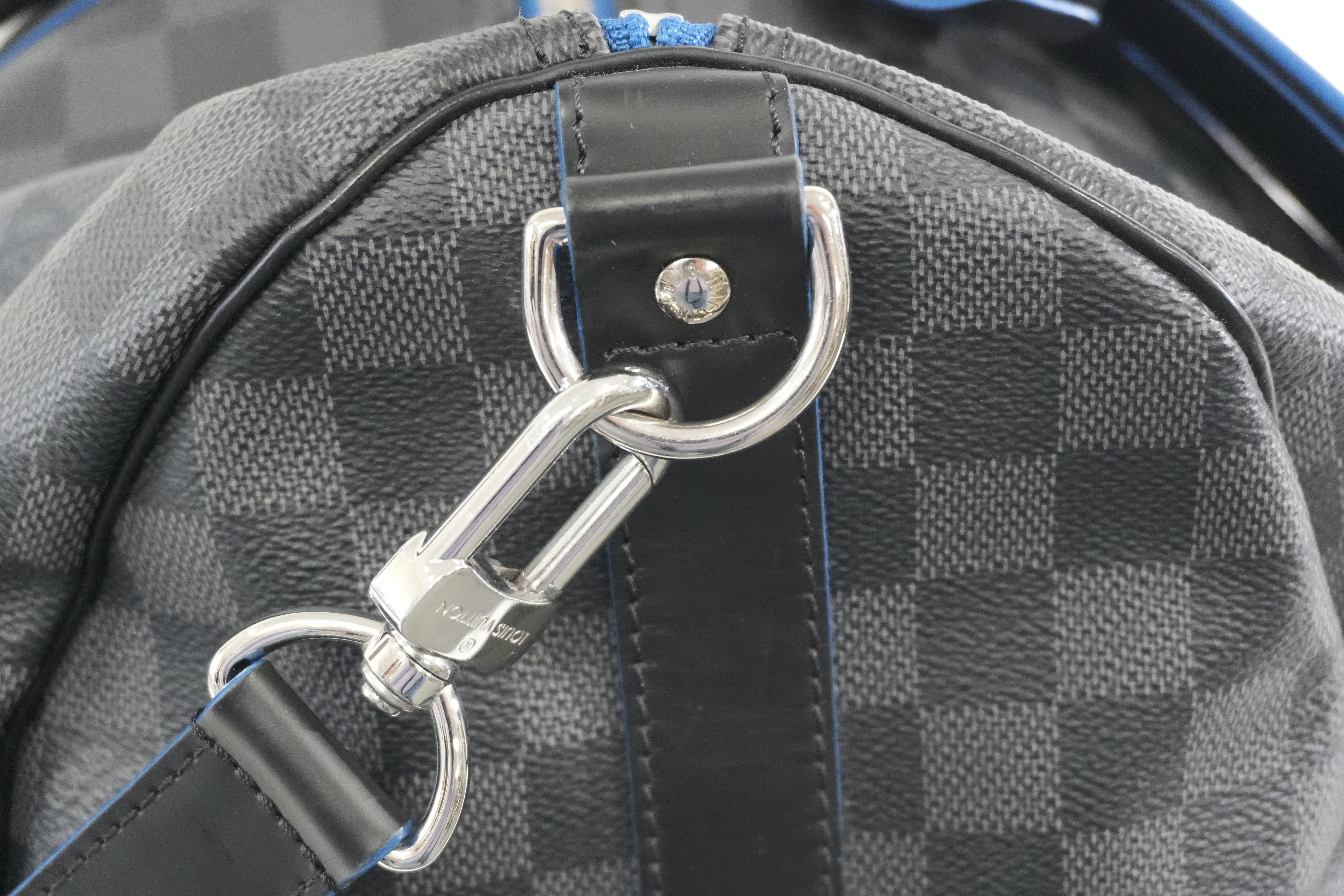 Pre-owned Louis Vuitton Damier Graphite Keepall Bandouliere 45