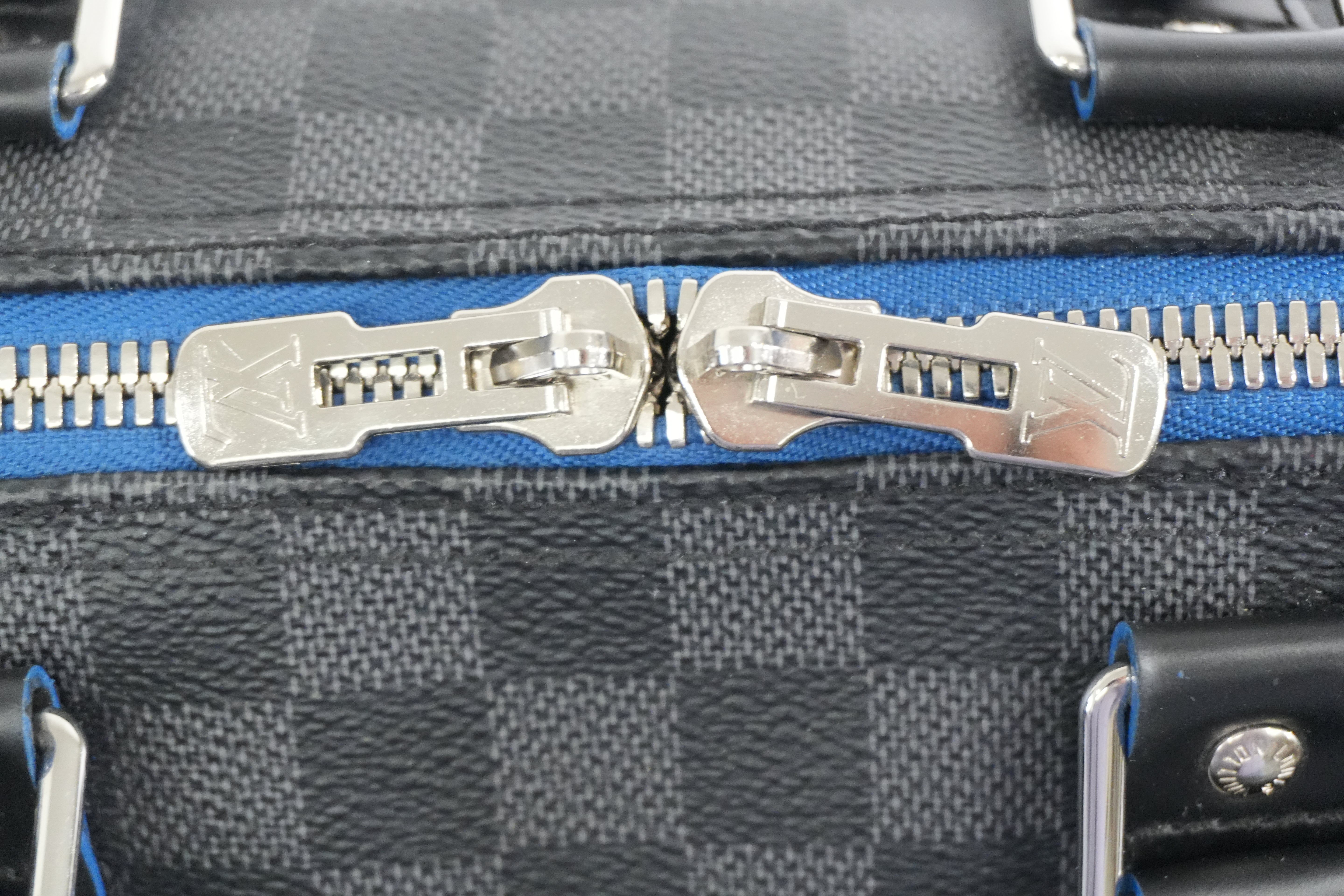 Pre-owned Louis Vuitton Damier Graphite Keepall Bandouliere 45