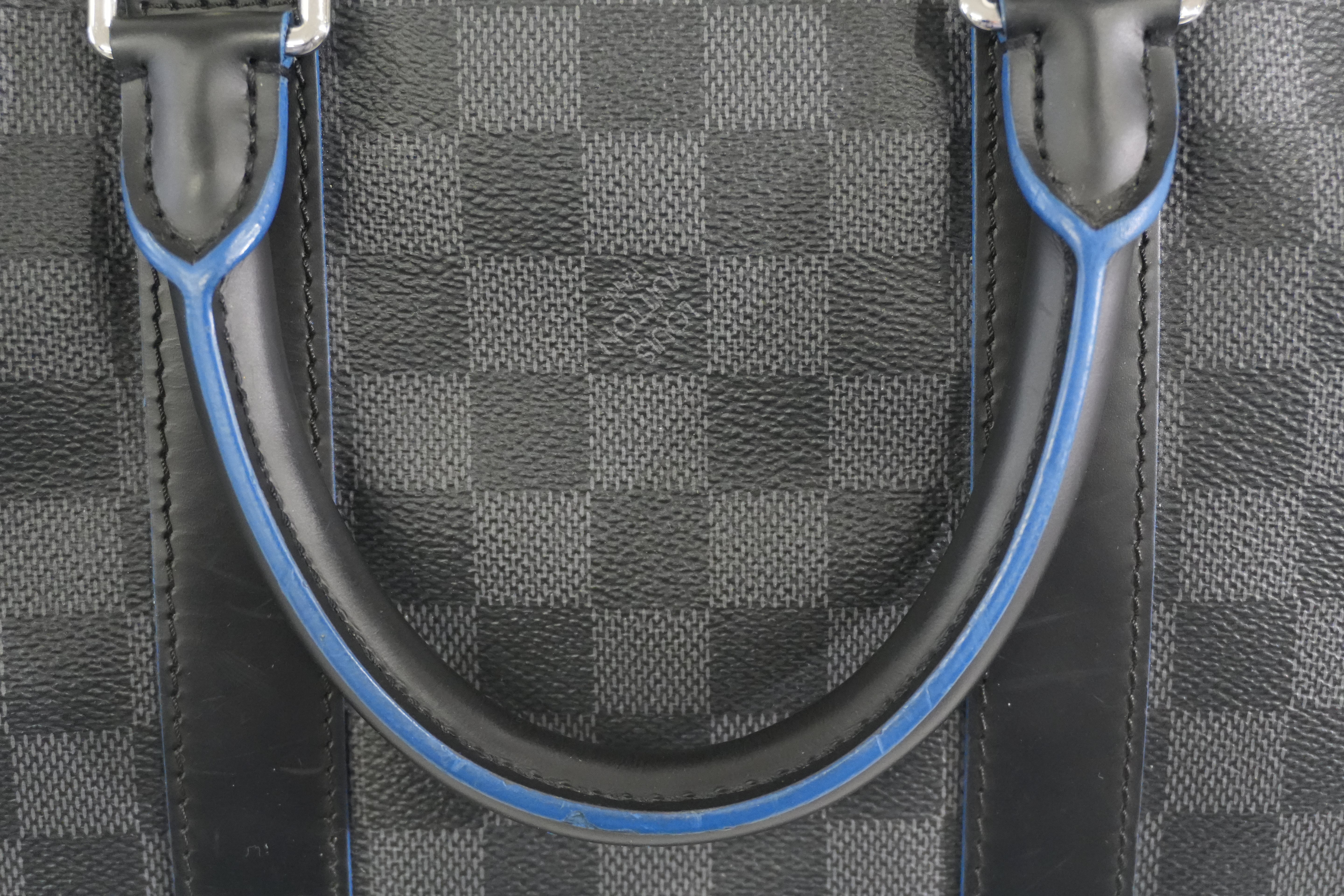 Pre-owned Louis Vuitton Damier Graphite Keepall Bandouliere 45