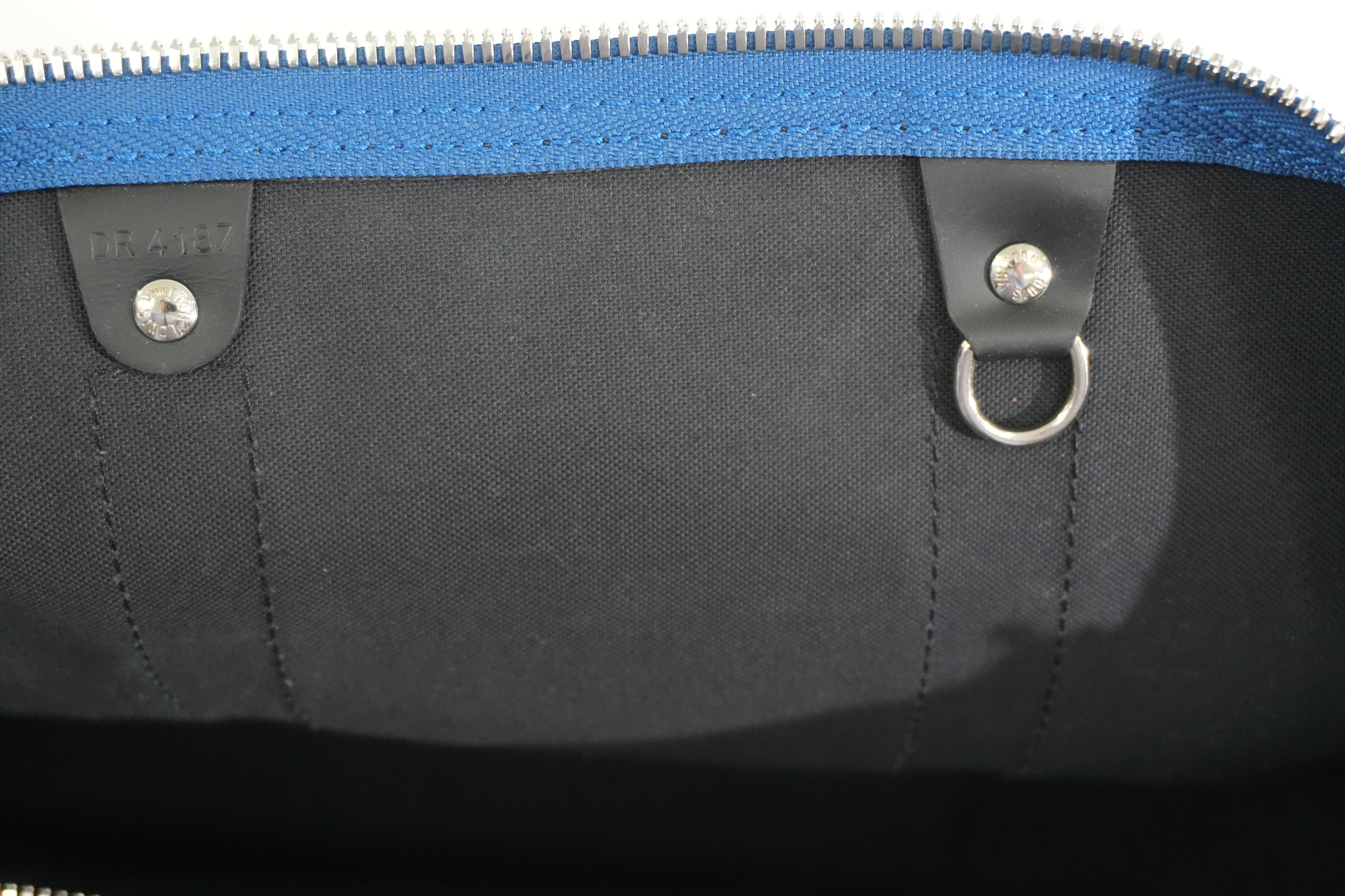 Pre-owned Louis Vuitton Damier Graphite Keepall Bandouliere 45