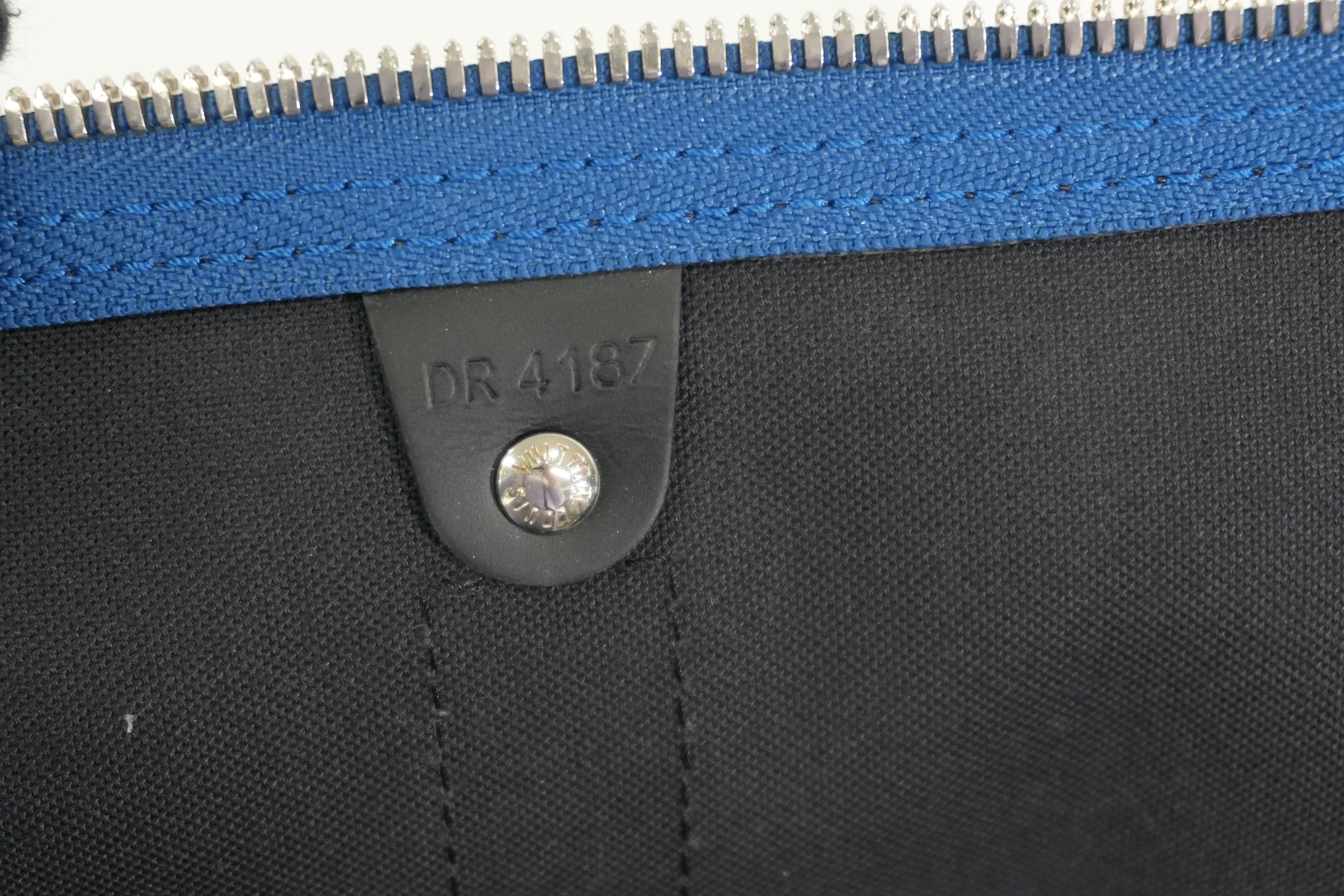 Pre-owned Louis Vuitton Damier Graphite Keepall Bandouliere 45