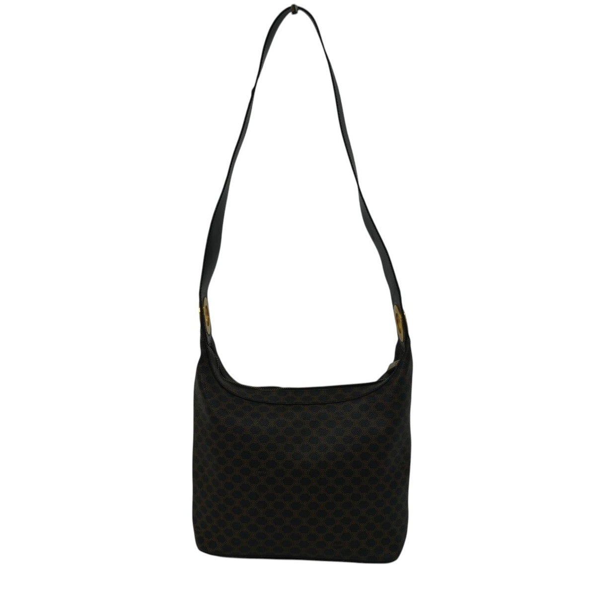 Pre-Owned Celine Macadam Shoulder Bag Black