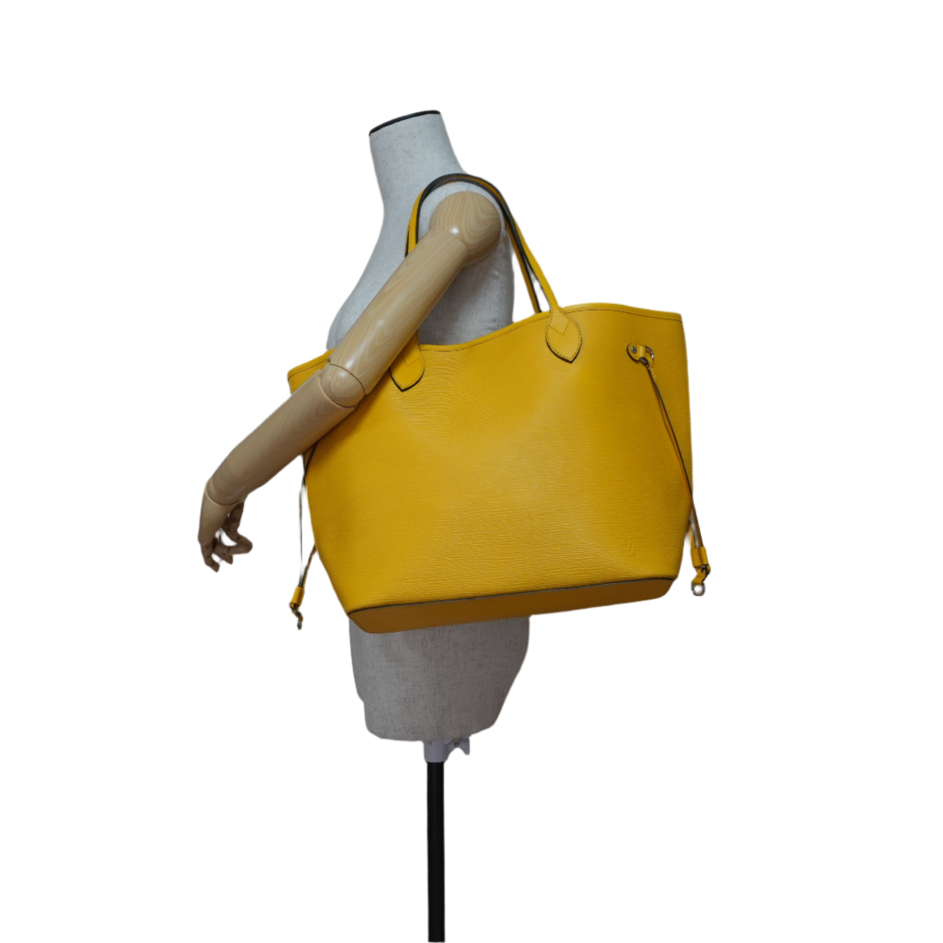 Louis Vuitton Epin Neverfull MM Shoulder Tote Bag Yellow Used