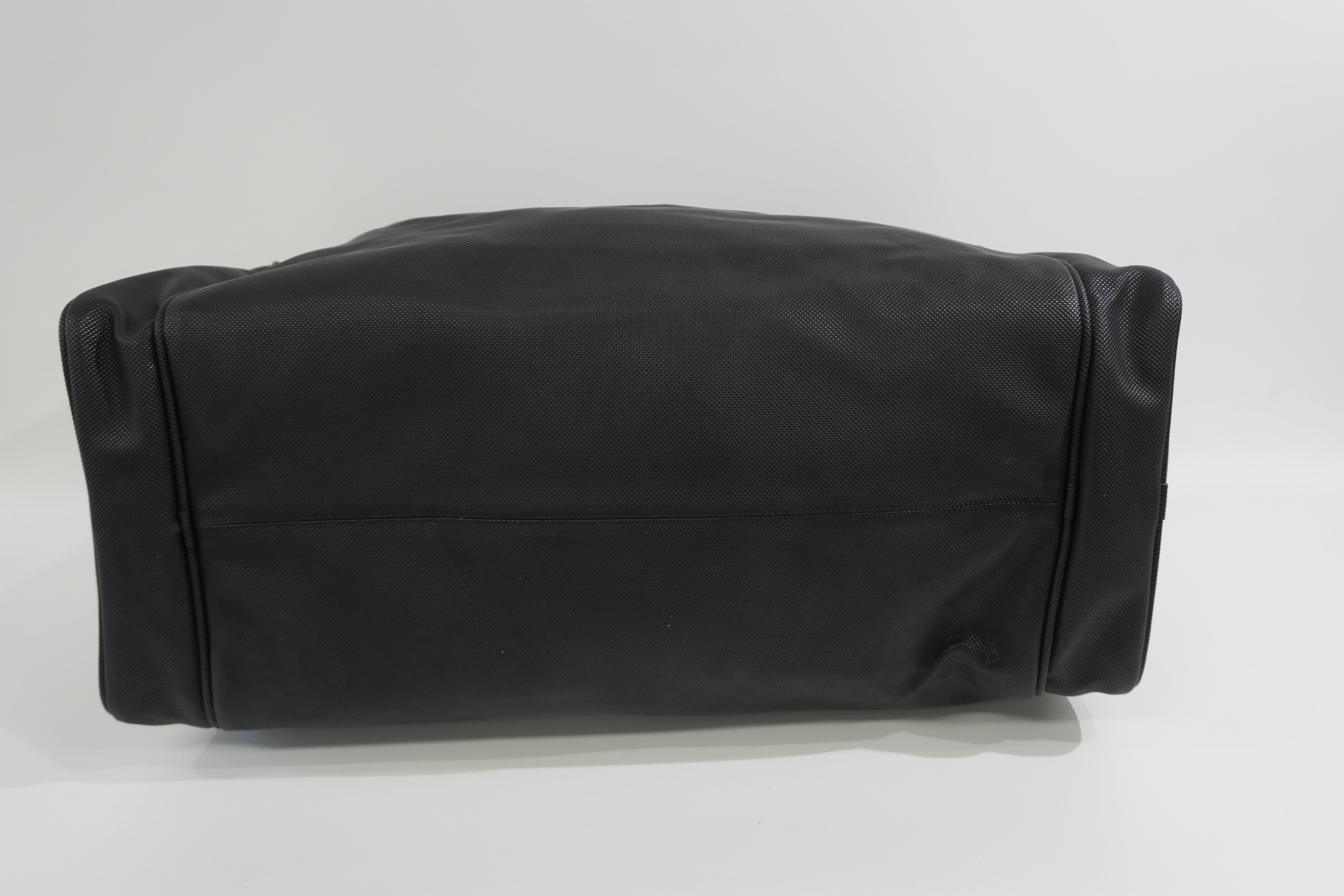 Pre-owned Bottega Duffle Travel Bag Black