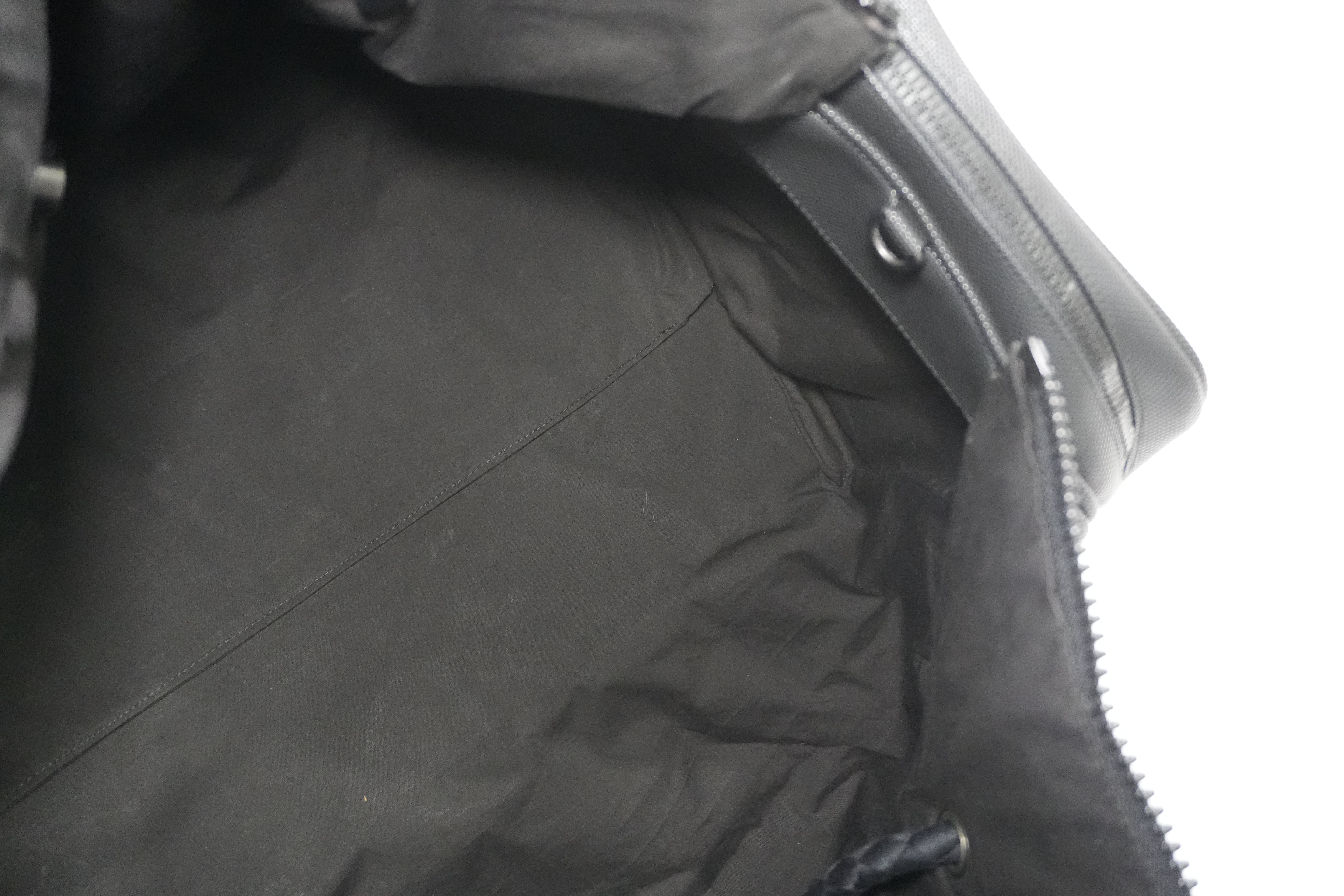 Pre-owned Bottega Duffle Travel Bag Black