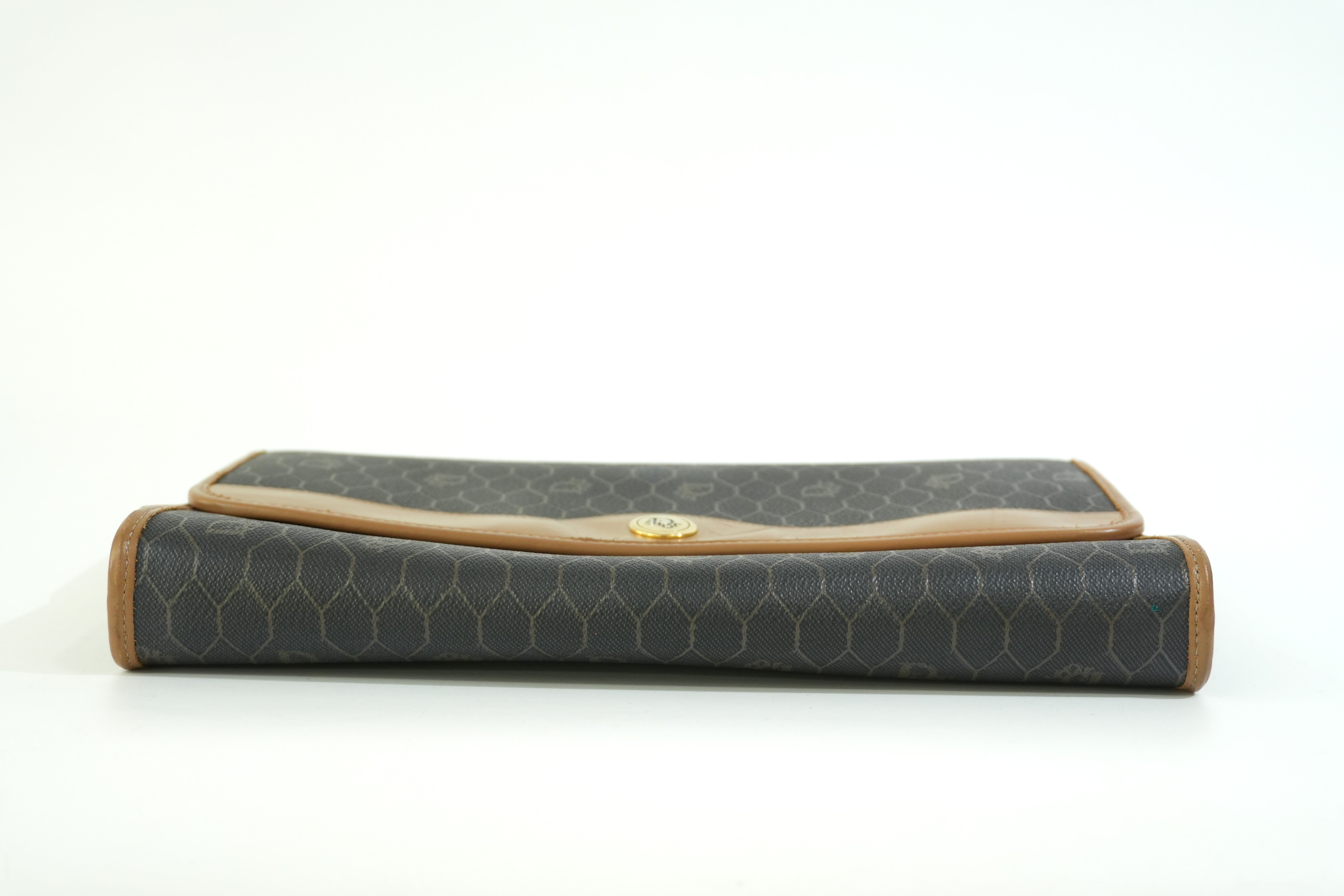 Pre-owned Dior Honeycomb Crossbody Bag Brown