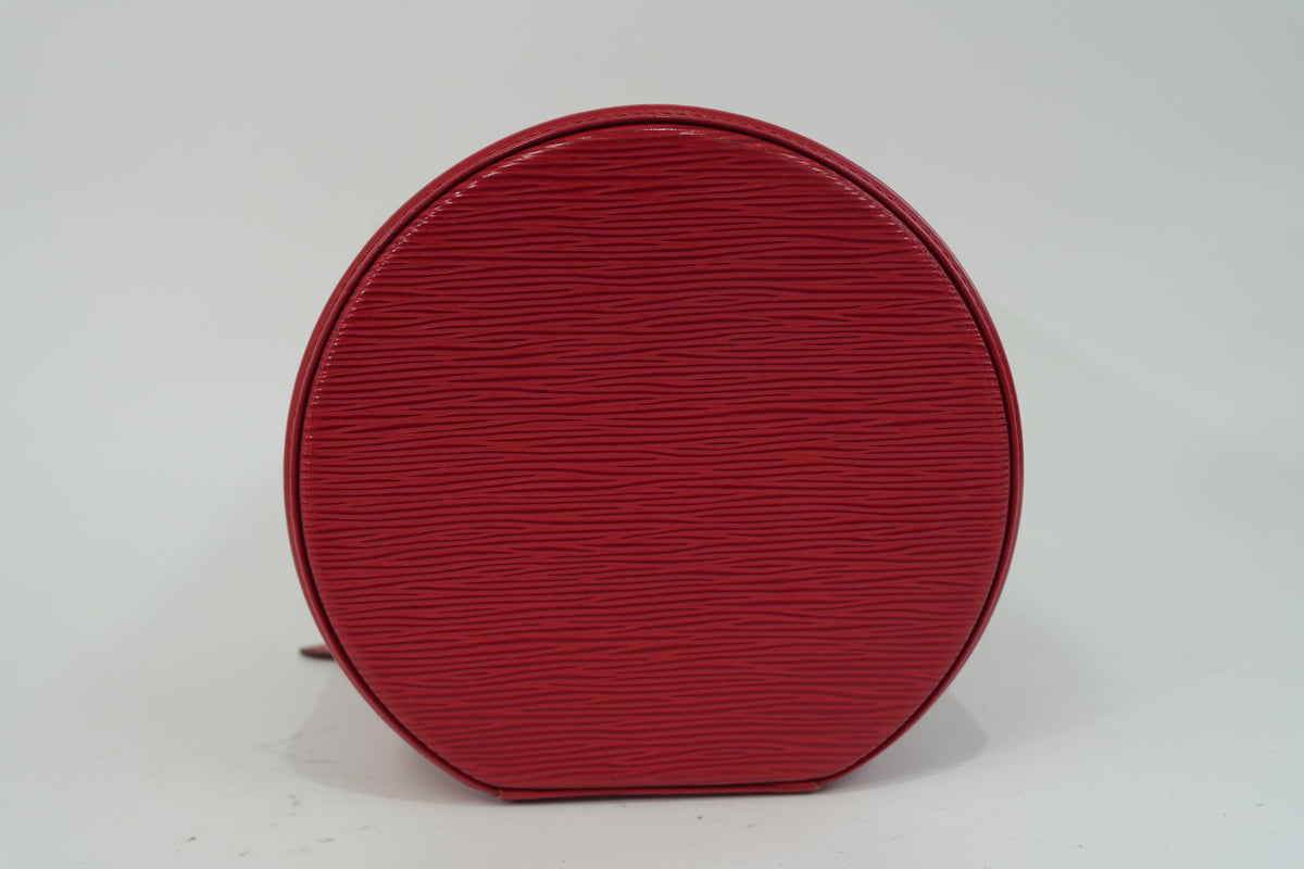 Pre-Owned Louis Vuitton Epi Cannes Vanity Case Red
