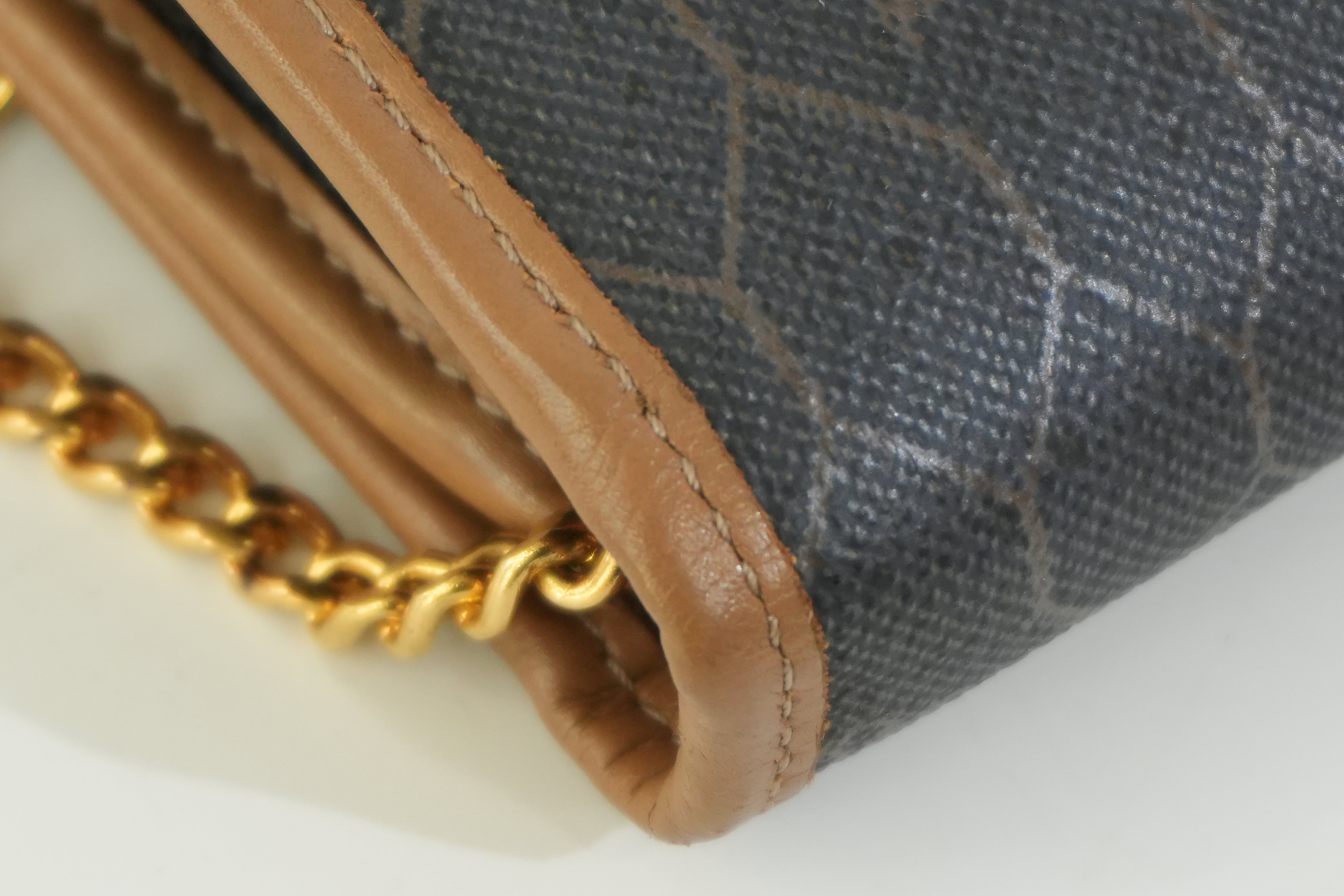 Pre-owned Dior Honeycomb Crossbody Bag Brown