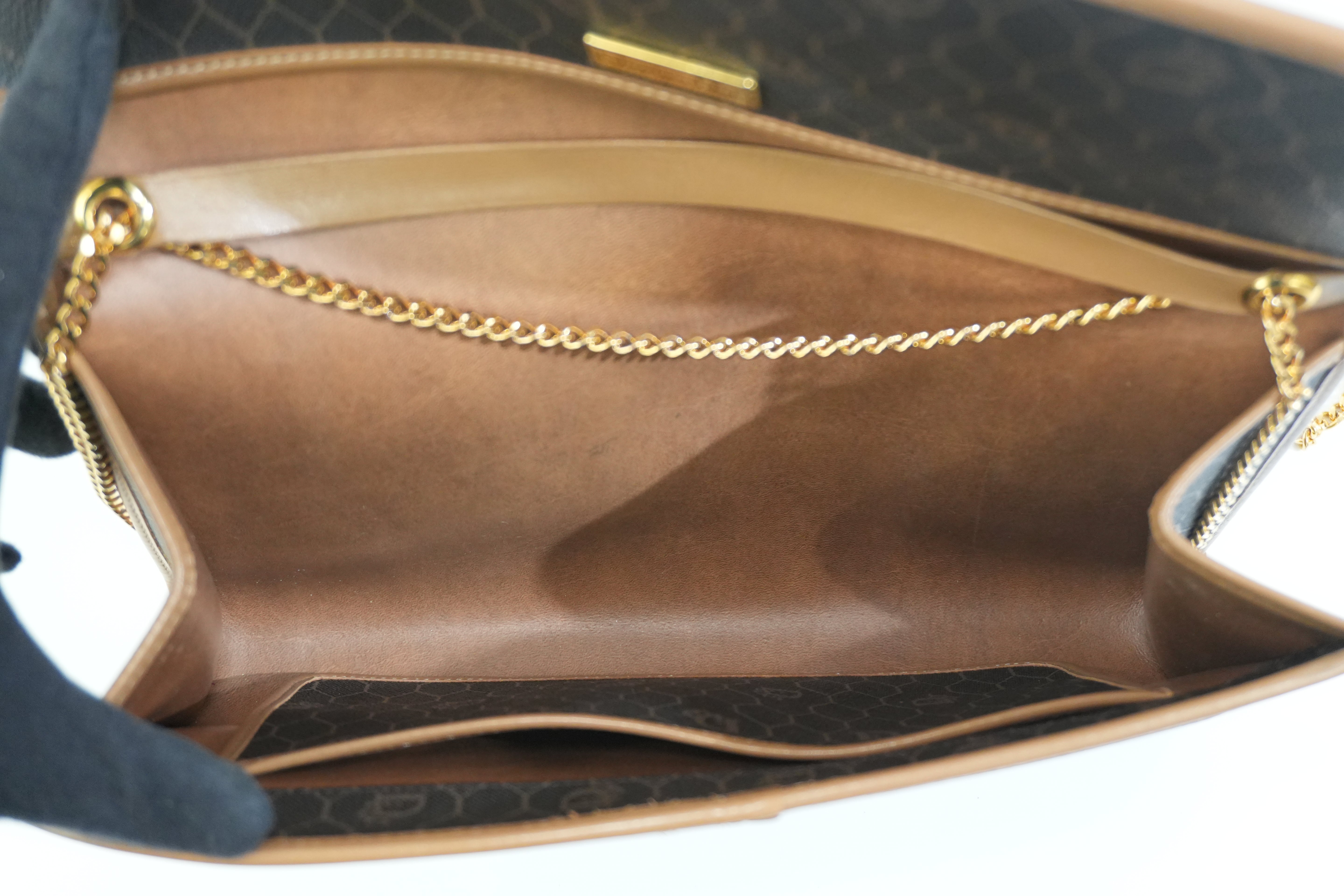 Pre-owned Dior Honeycomb Crossbody Bag Brown
