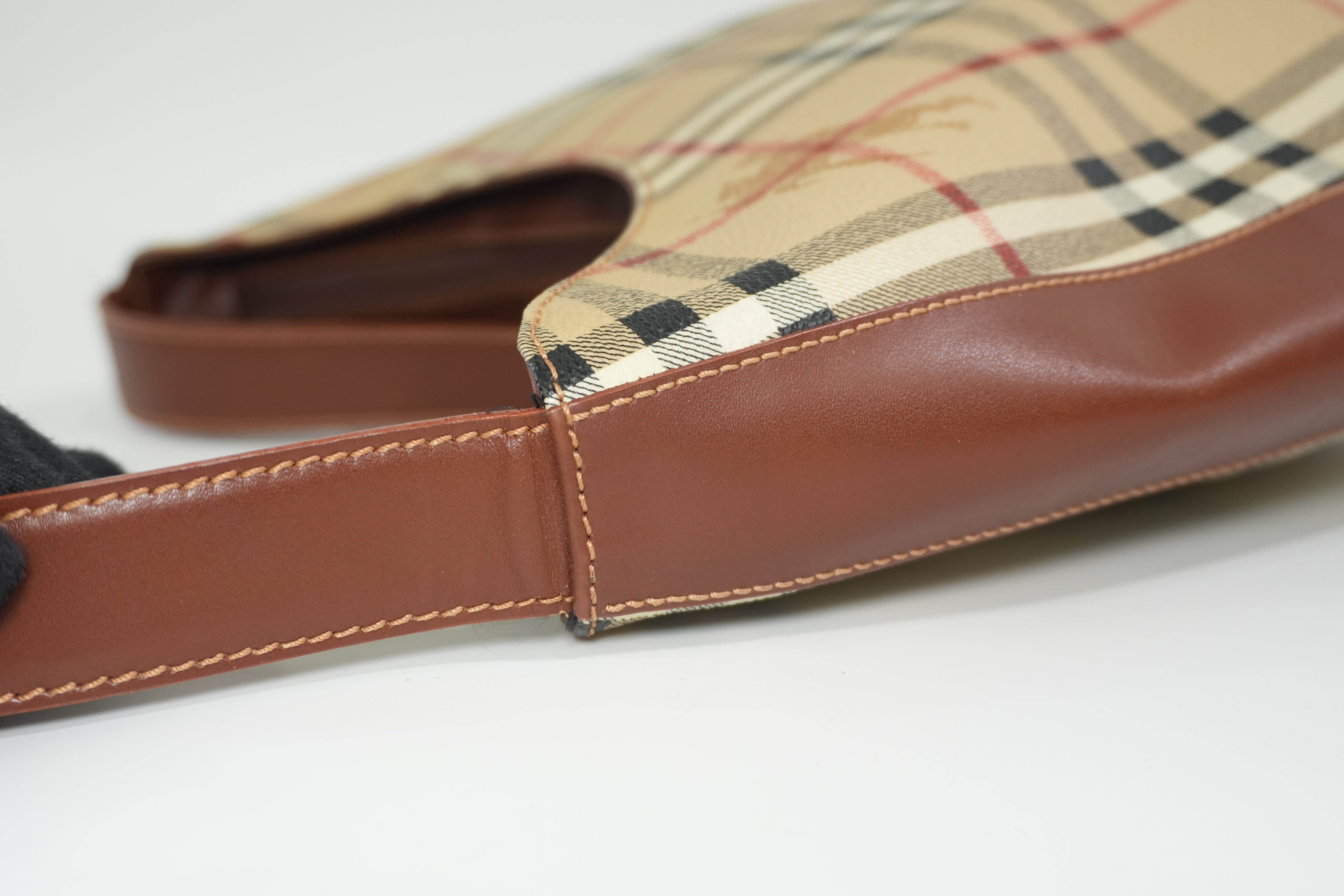 Pre-owned Burberry Nova Check Tote Bag Beige and Brown