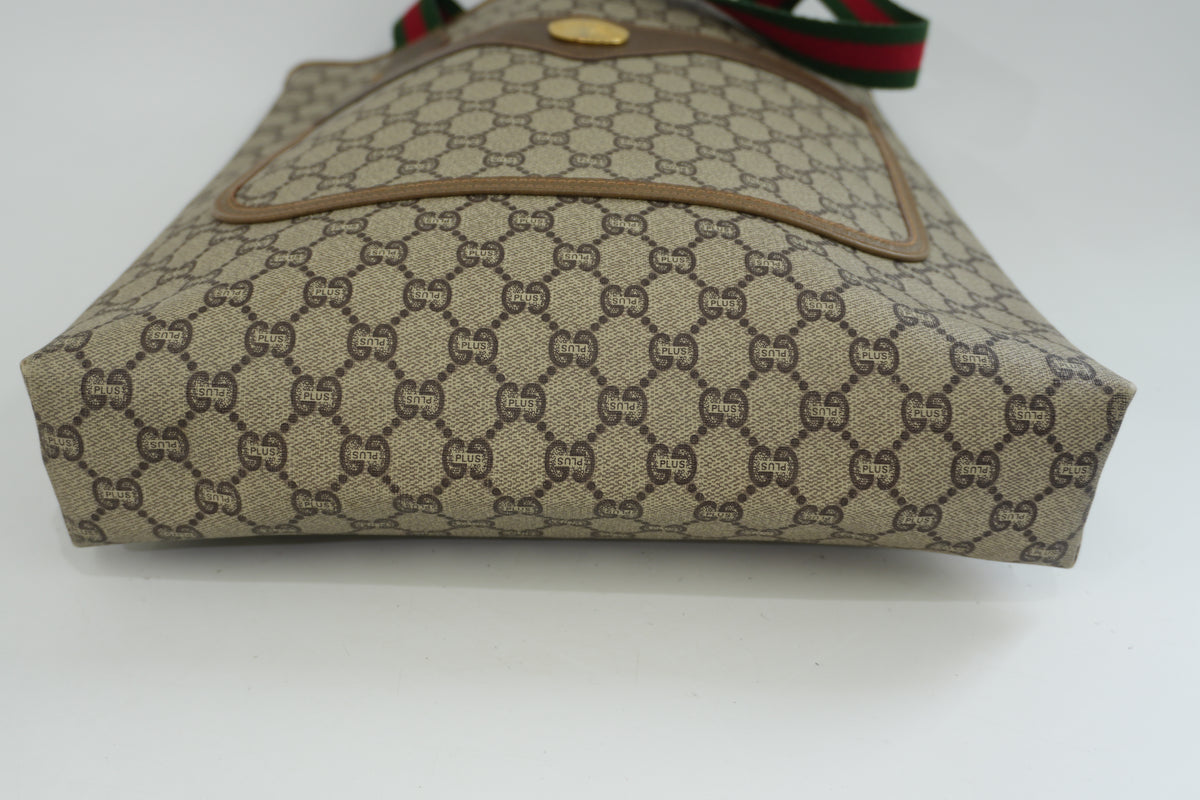 Pre-Owned Gucci Plus Ophidia Vertical Tote Bag Brown