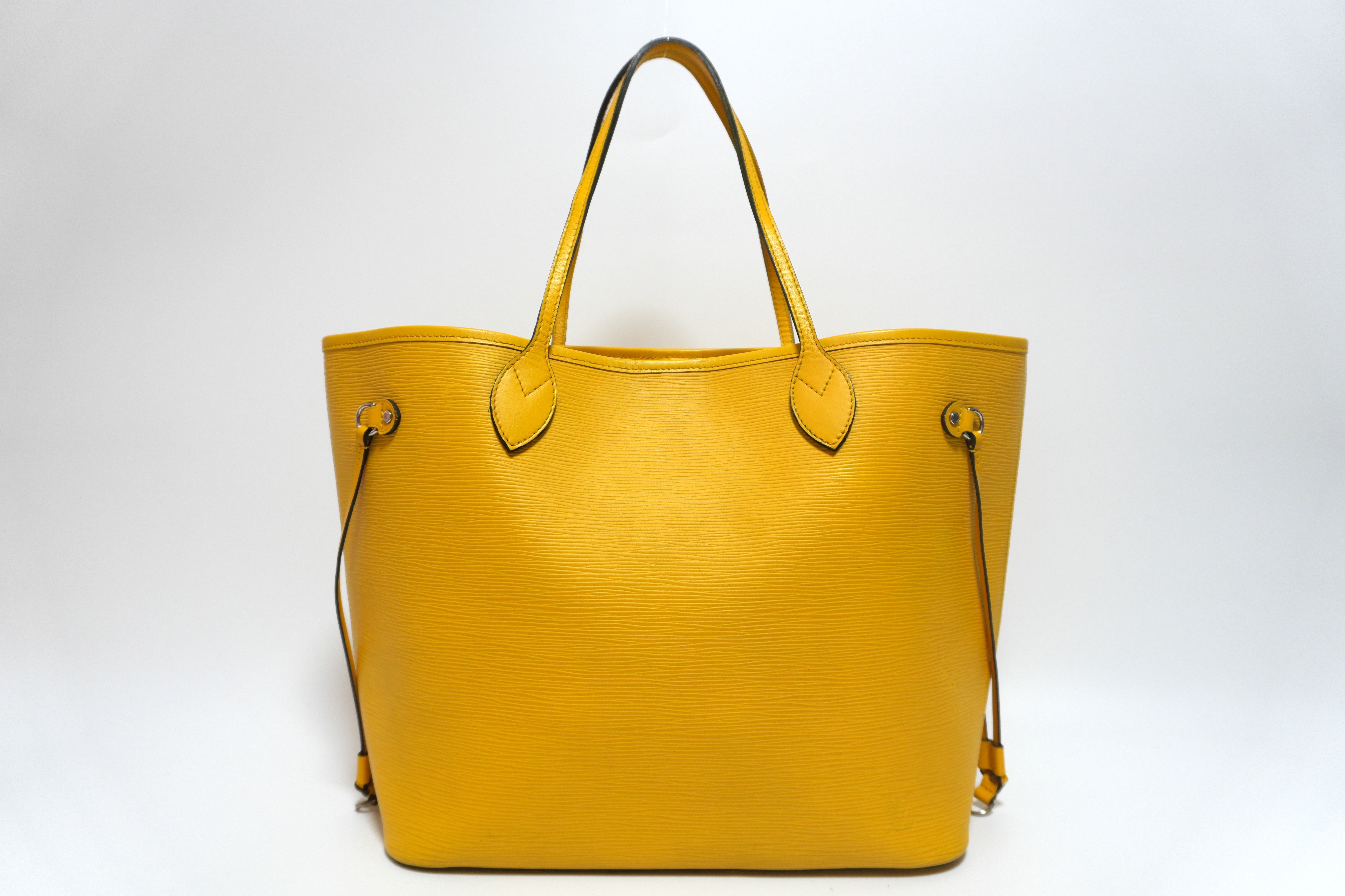 Louis Vuitton Epin Neverfull MM Shoulder Tote Bag Yellow Used