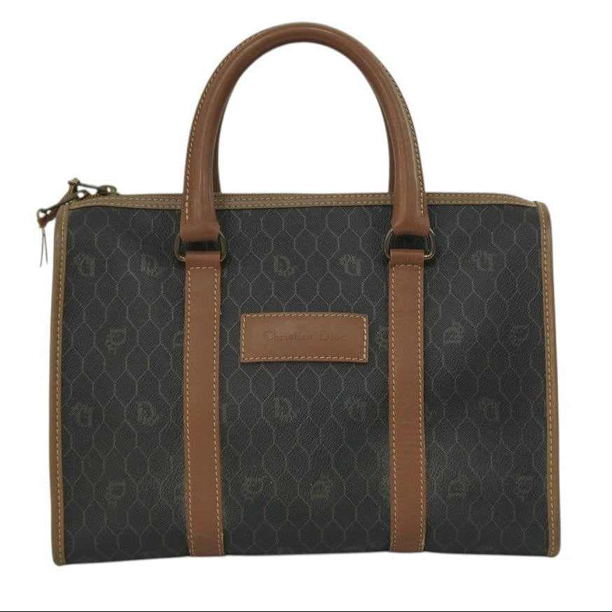 Pre-Owned Dior Honeycomb Top Handle Handbag Black