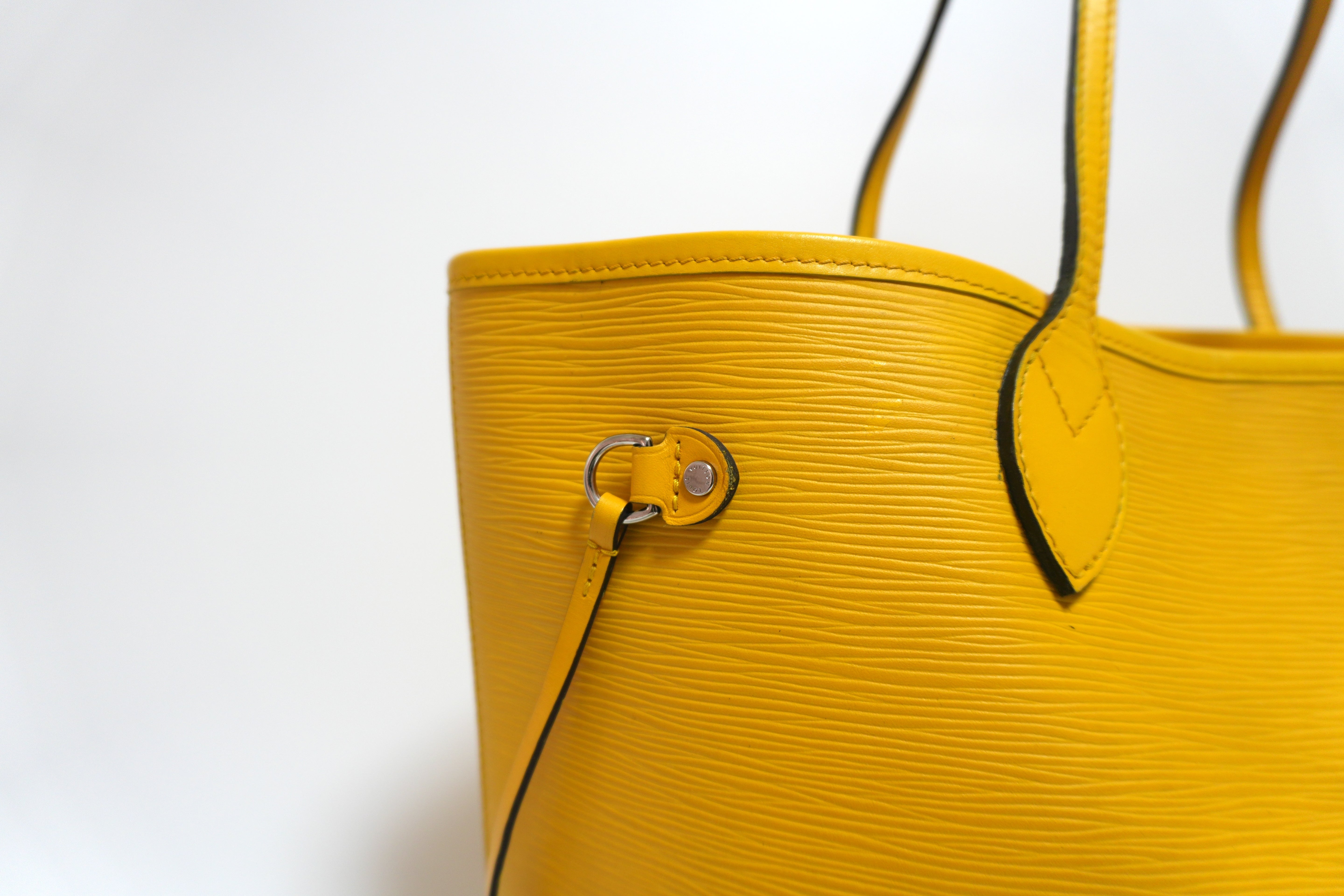 Louis Vuitton Epin Neverfull MM Shoulder Tote Bag Yellow Used