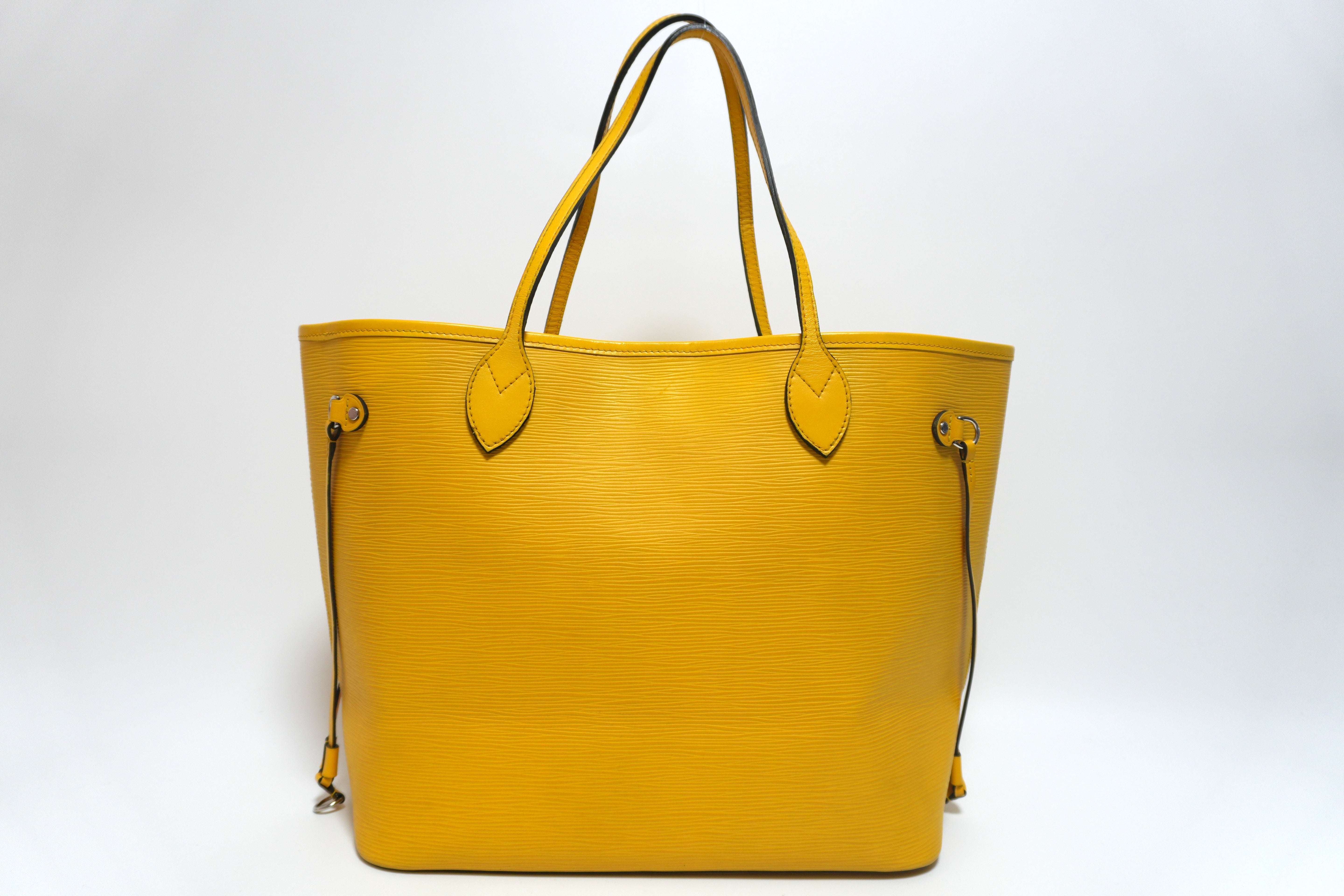 Louis Vuitton Epin Neverfull MM Shoulder Tote Bag Yellow Used