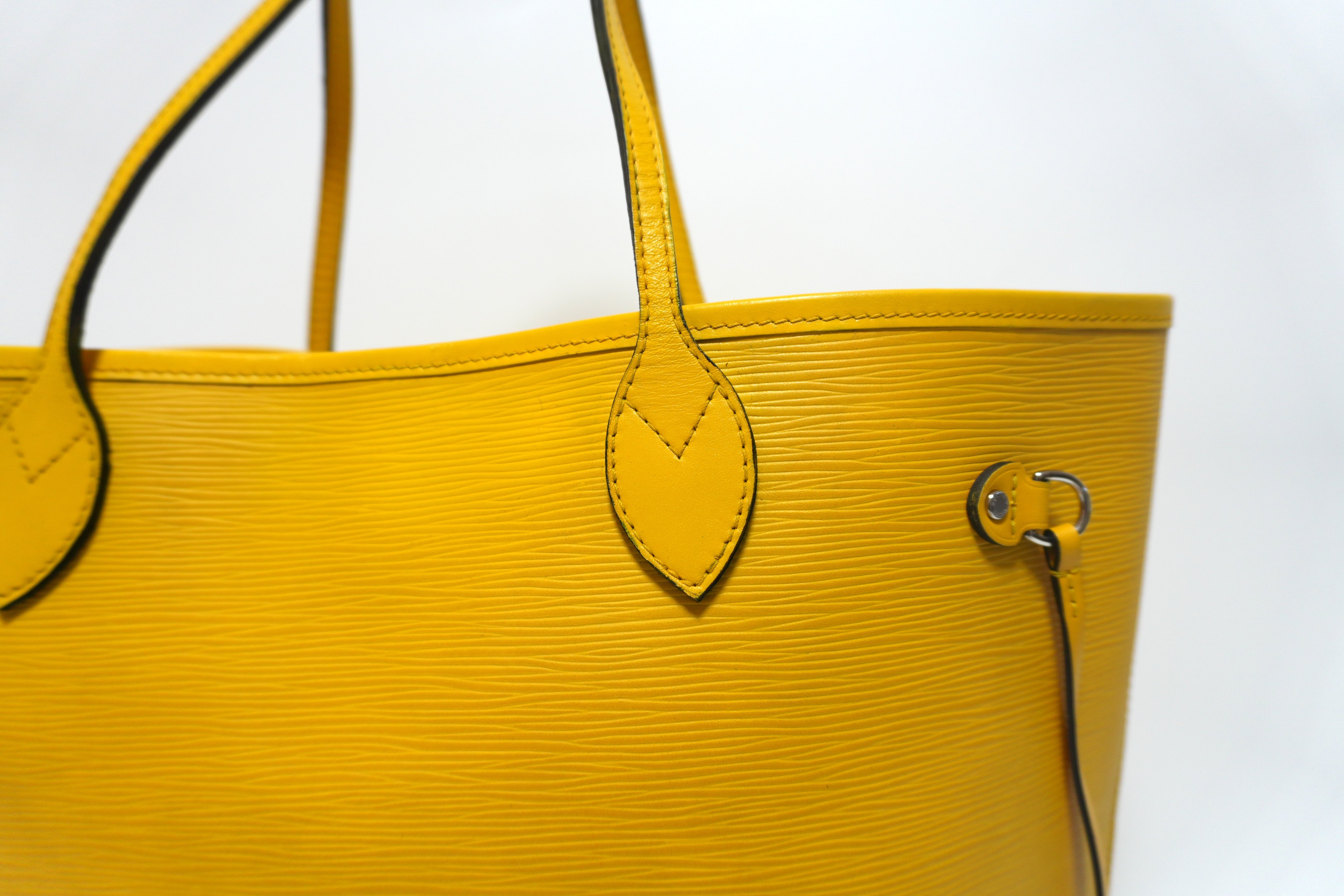Louis Vuitton Epin Neverfull MM Shoulder Tote Bag Yellow Used