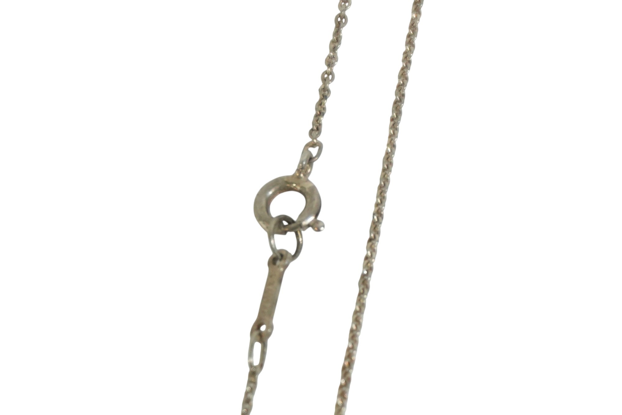 Pre-owned Tiffany & Co. Elsa Peretti Bean Necklace Silver