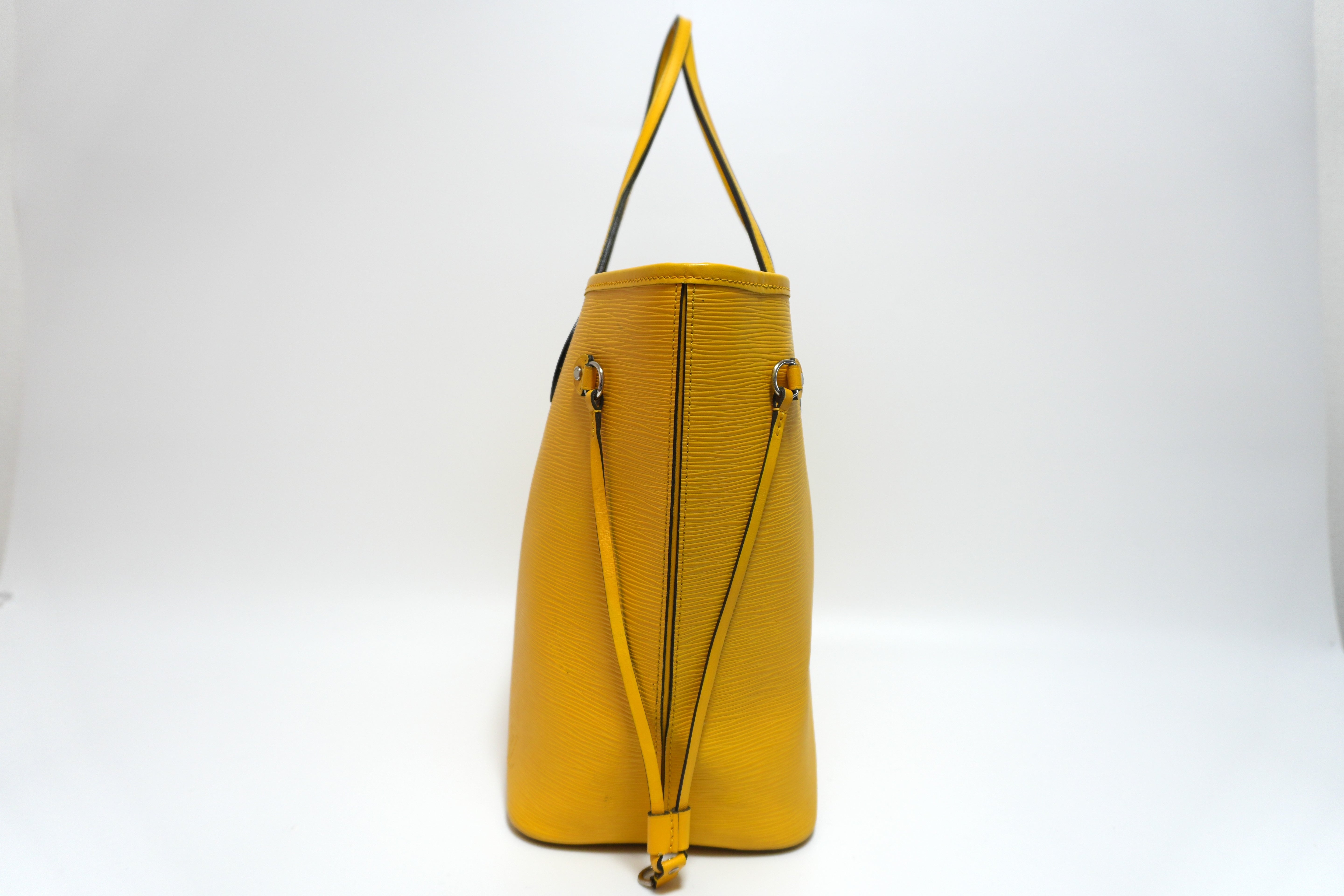 Louis Vuitton Epin Neverfull MM Shoulder Tote Bag Yellow Used