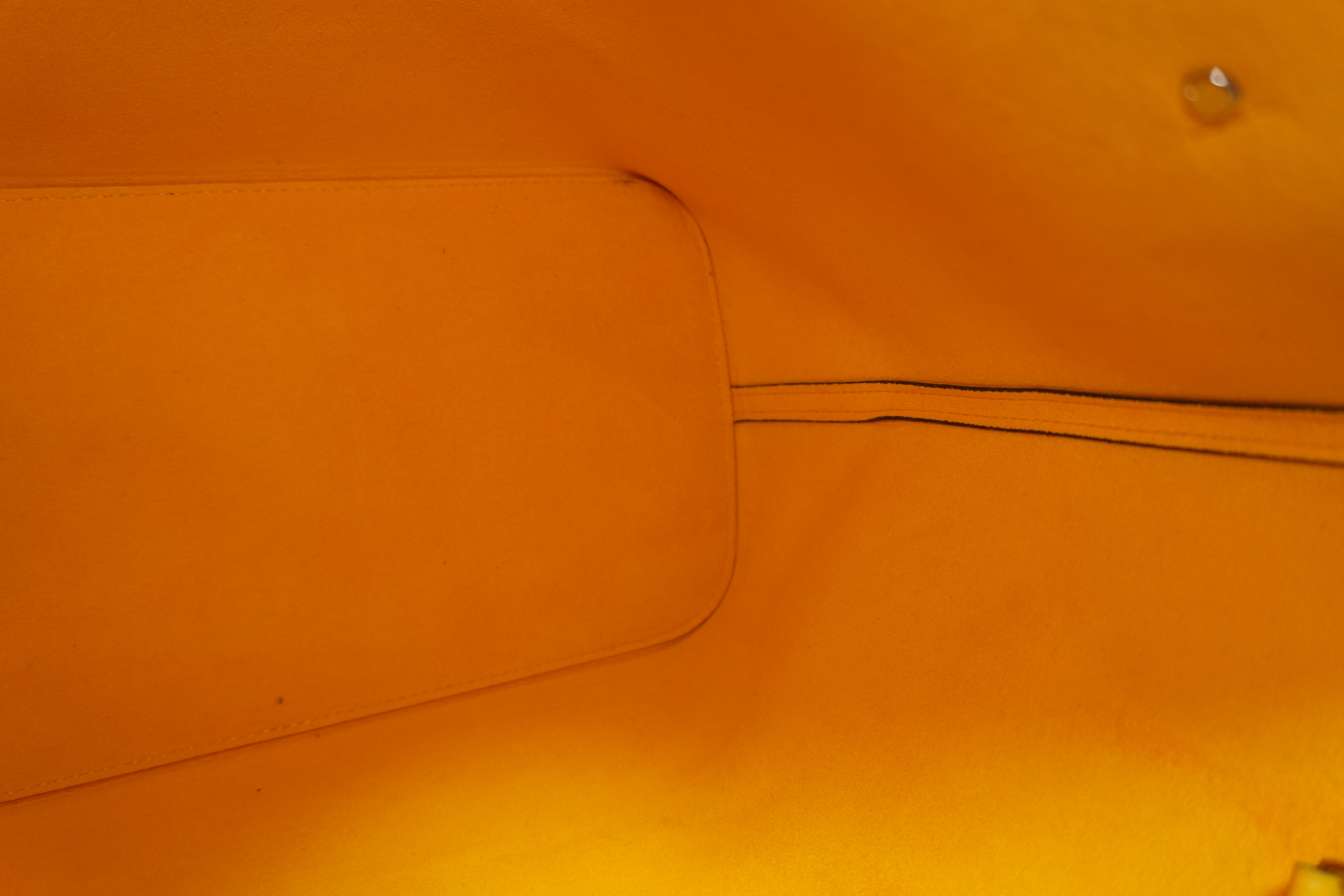 Louis Vuitton Epin Neverfull MM Shoulder Tote Bag Yellow Used