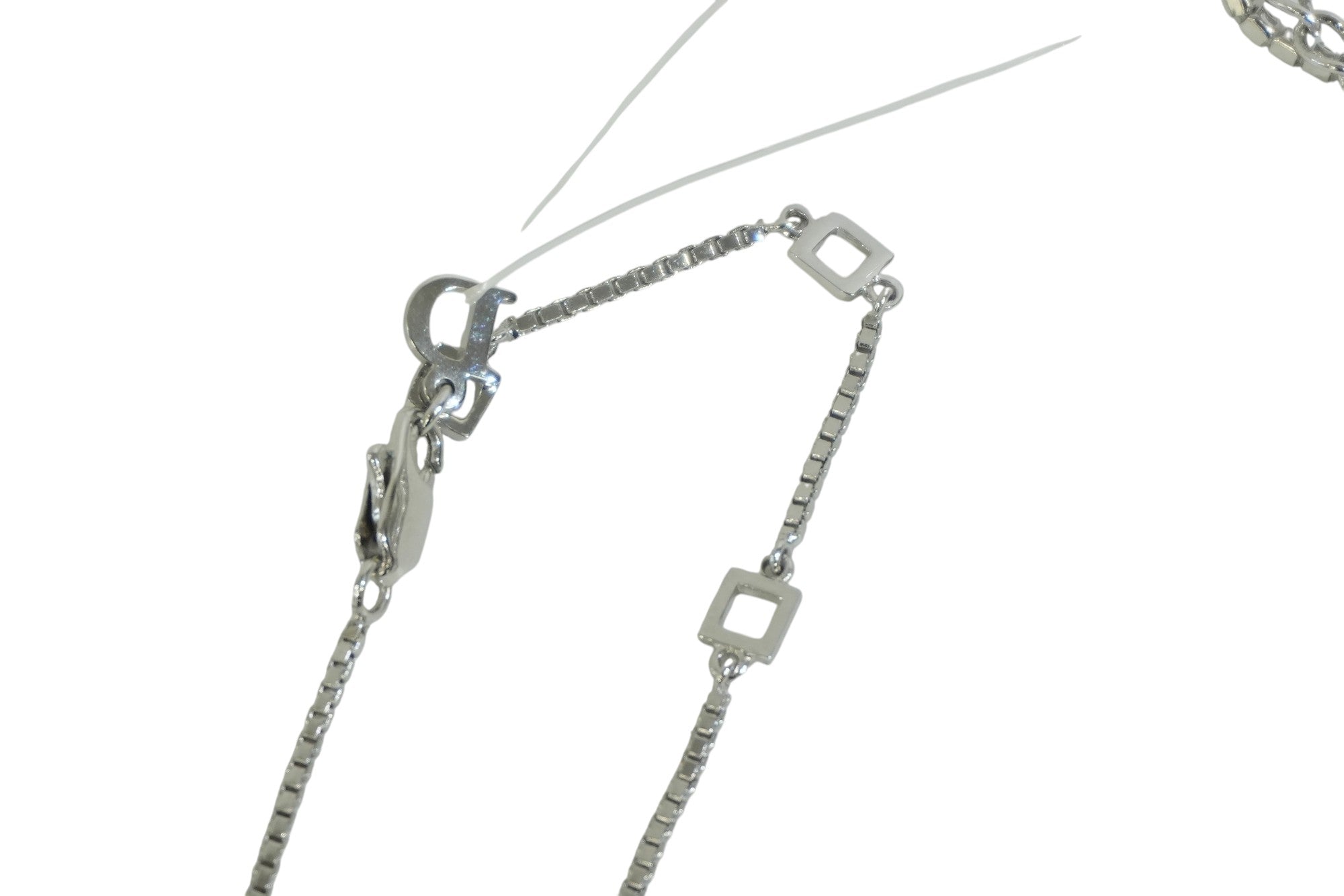 Pre-owned Dior Logo Tag Silver tone Bundle of 2
