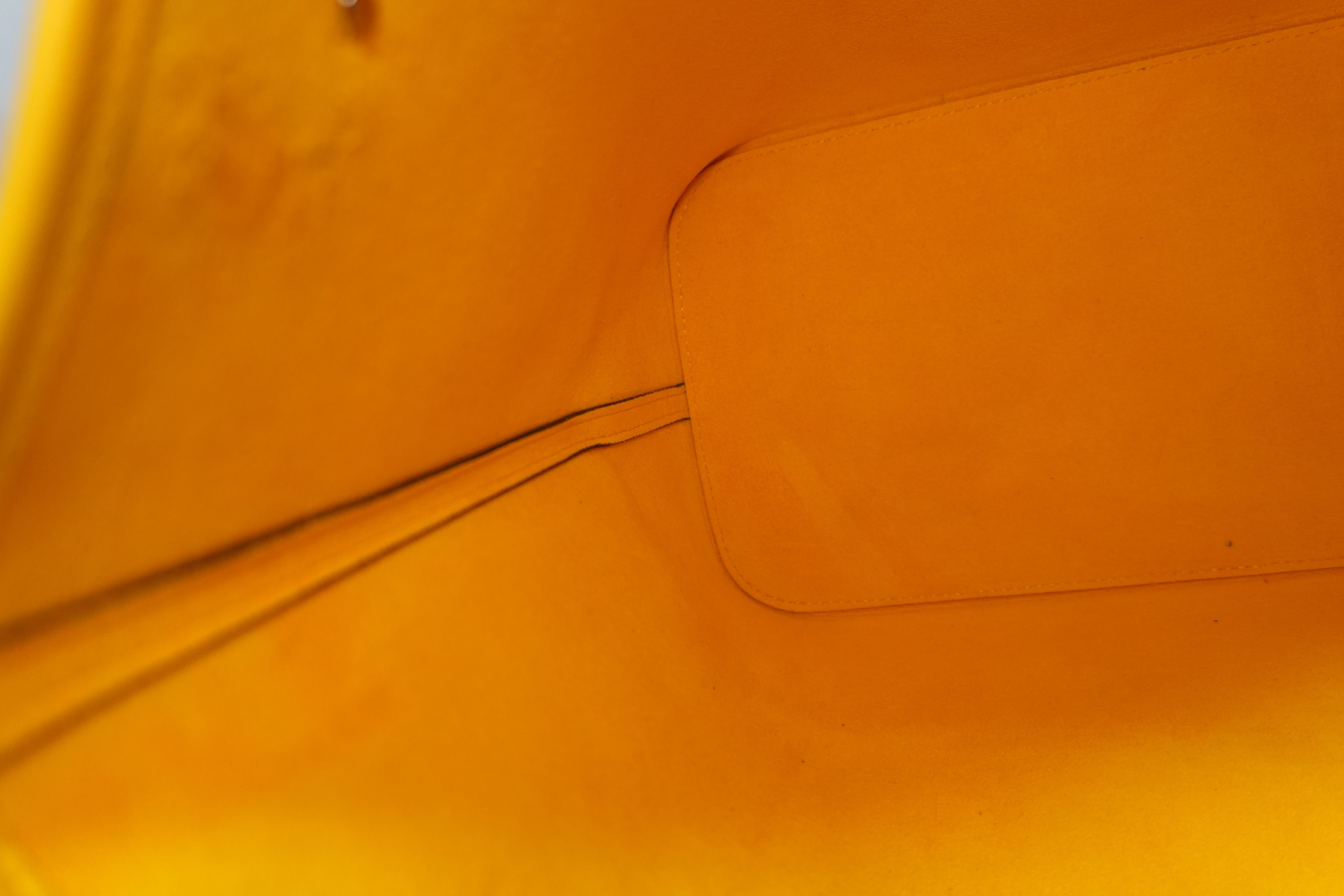 Louis Vuitton Epin Neverfull MM Shoulder Tote Bag Yellow Used